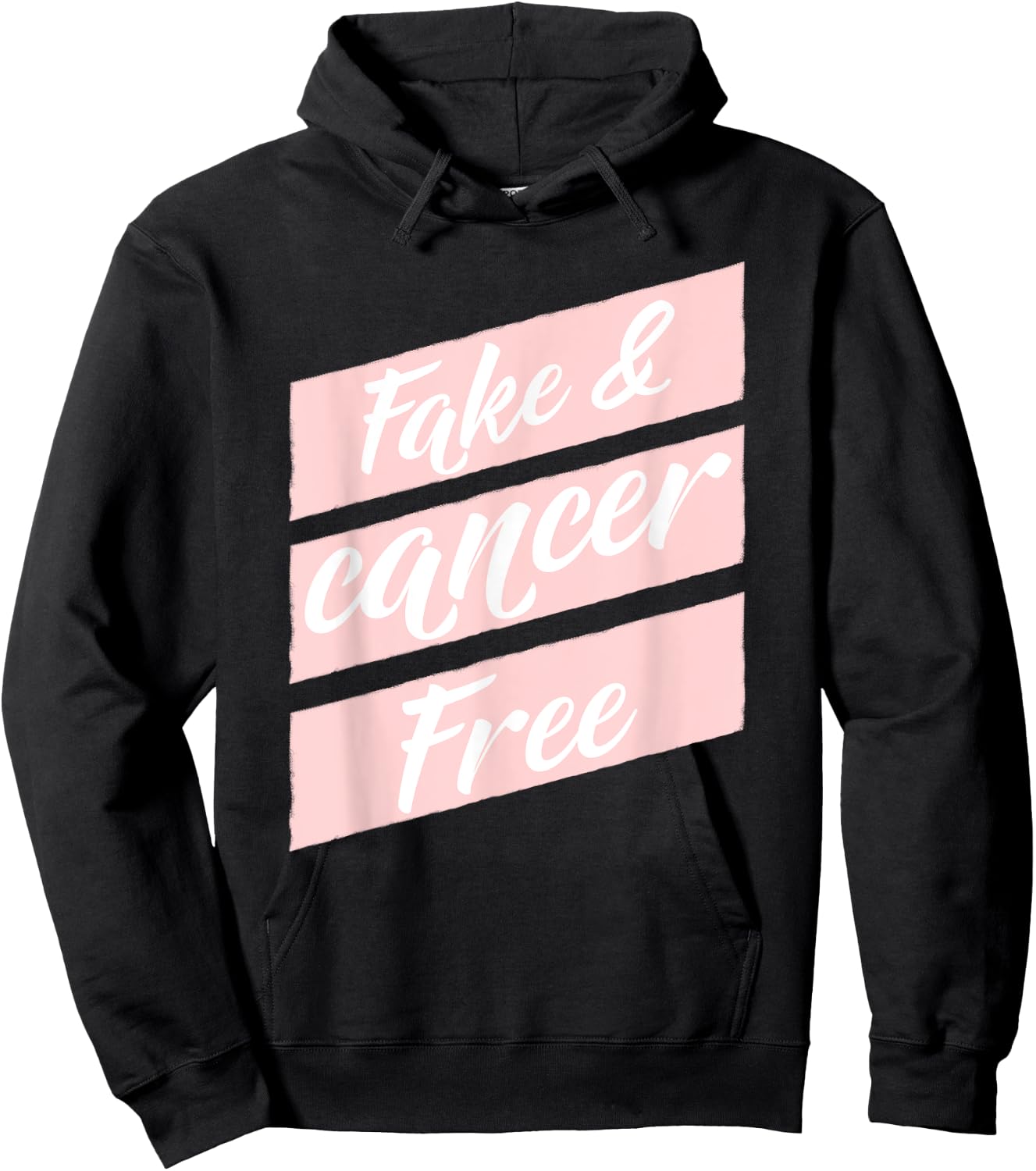 Fake Breasts Cancer Free Mastectomy Hoodie - Hoodie | Black