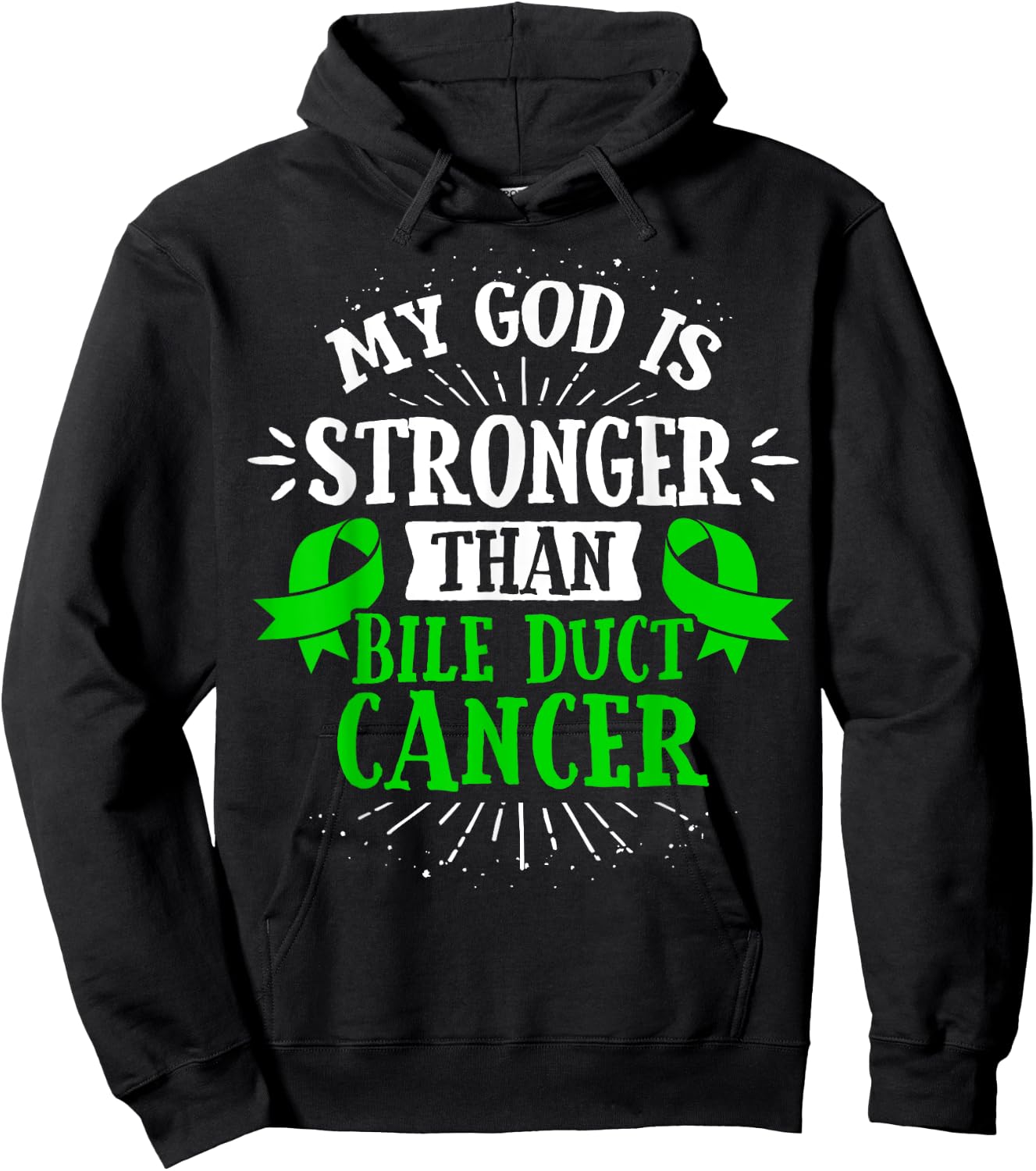 Bile Duct Cancer Awareness Cholangiocarcinoma Gift Hoodie - Hoodie | Black