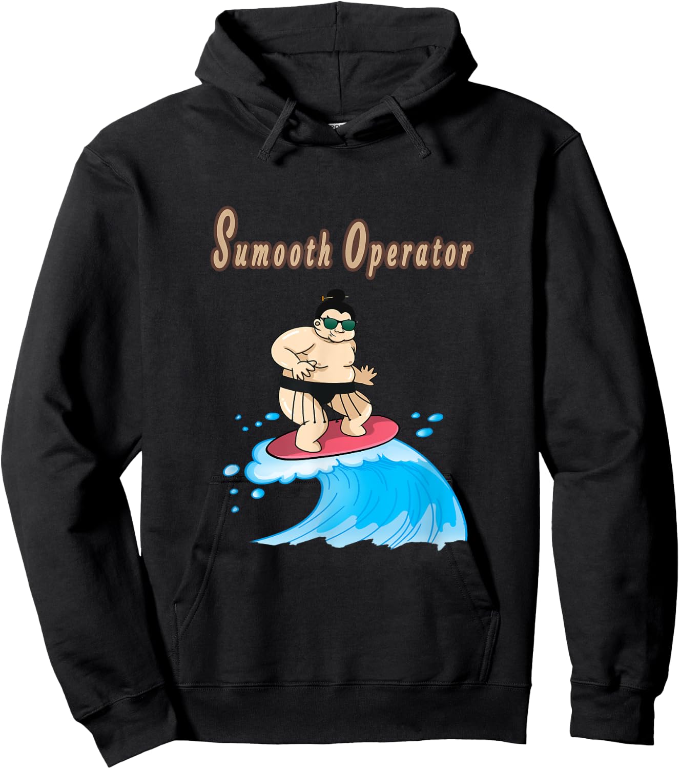 Smooth Operator, Surfing sumo in Japan Hoodie - Hoodie | Black