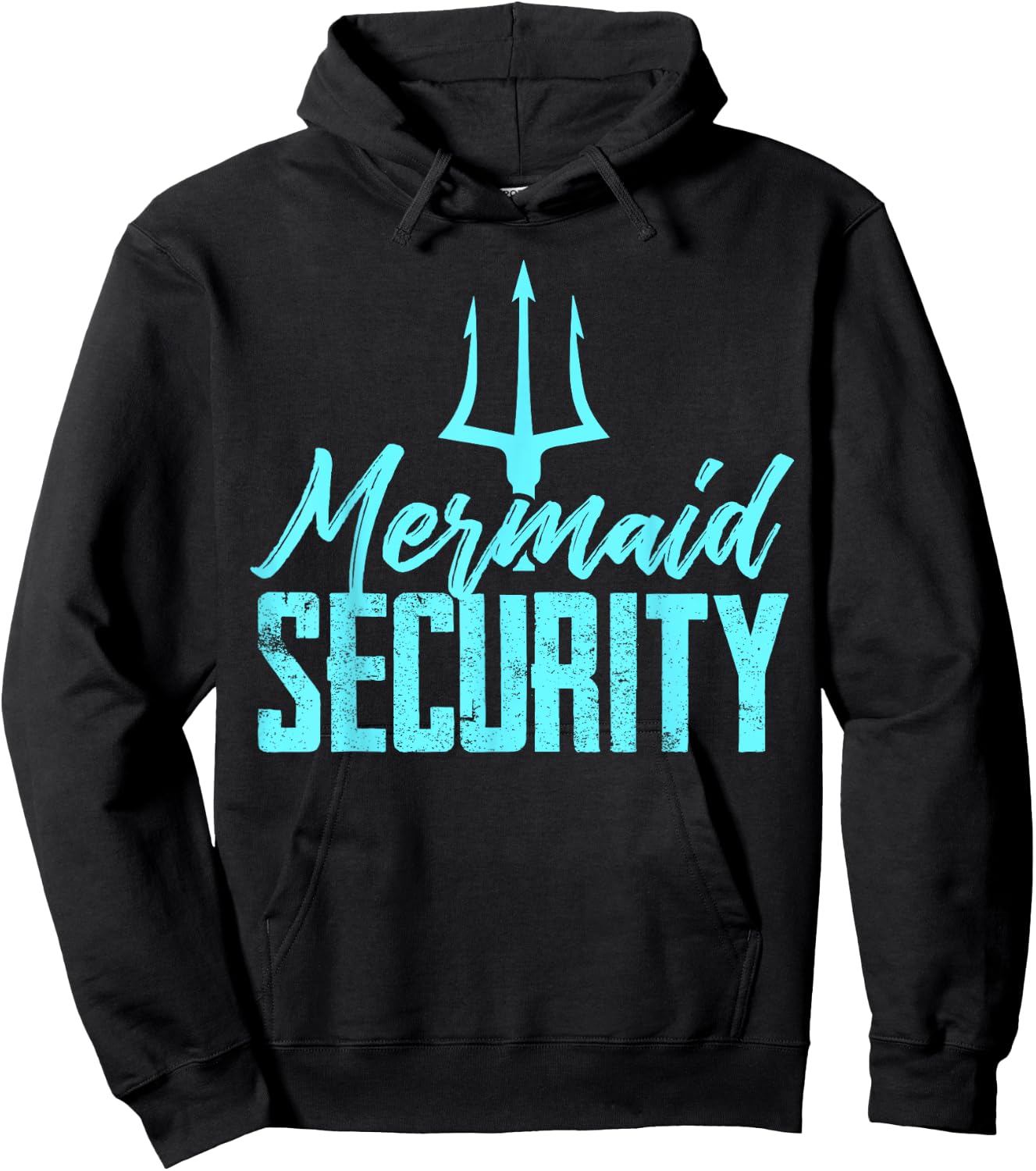Mermaid Birthday Security Party T Shirt Dad Gift Hoodie - Hoodie | Black