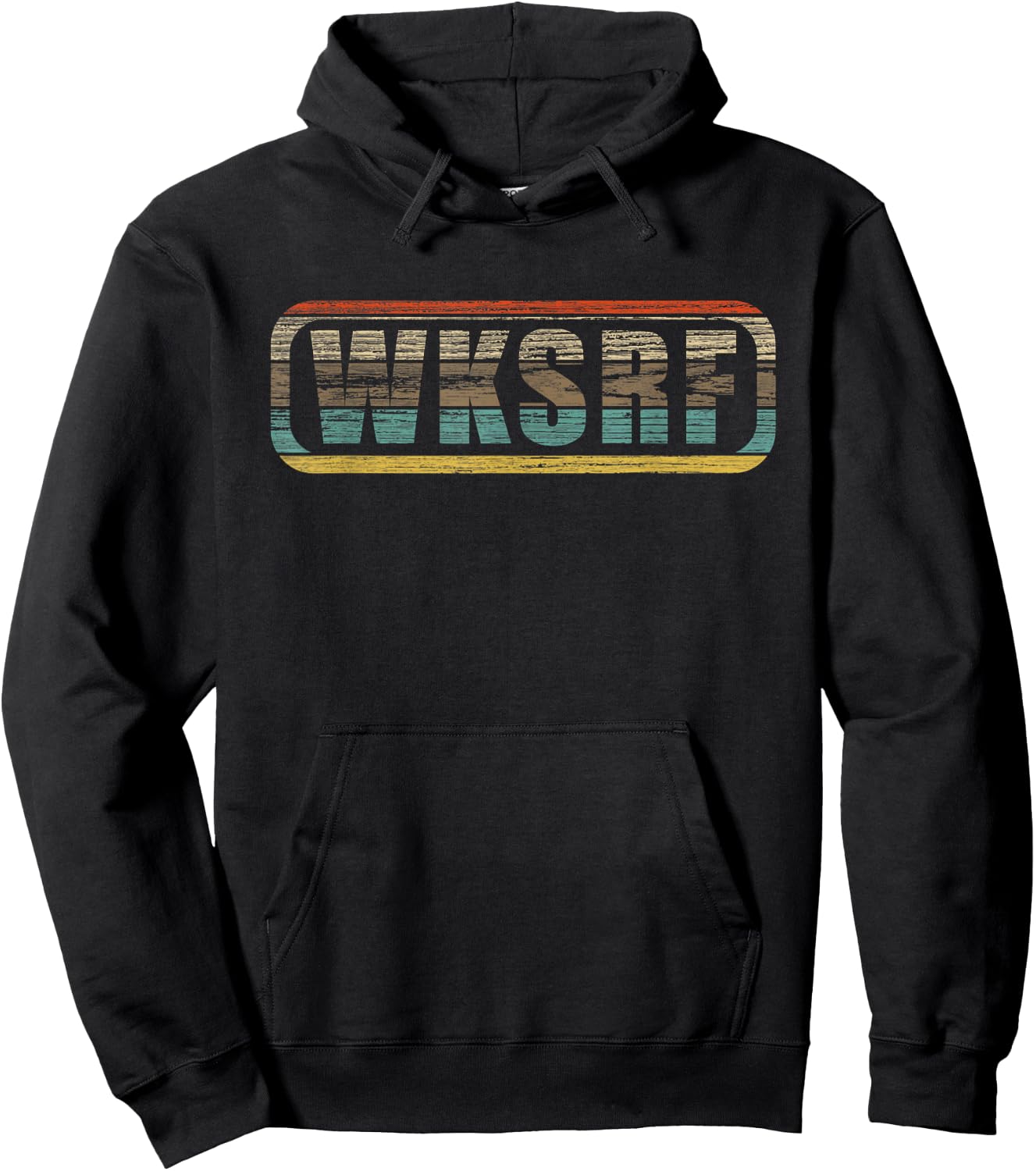WKSRF Wakesurf Wake Surf Surfing T Shirt Hoodie - Hoodie | Black