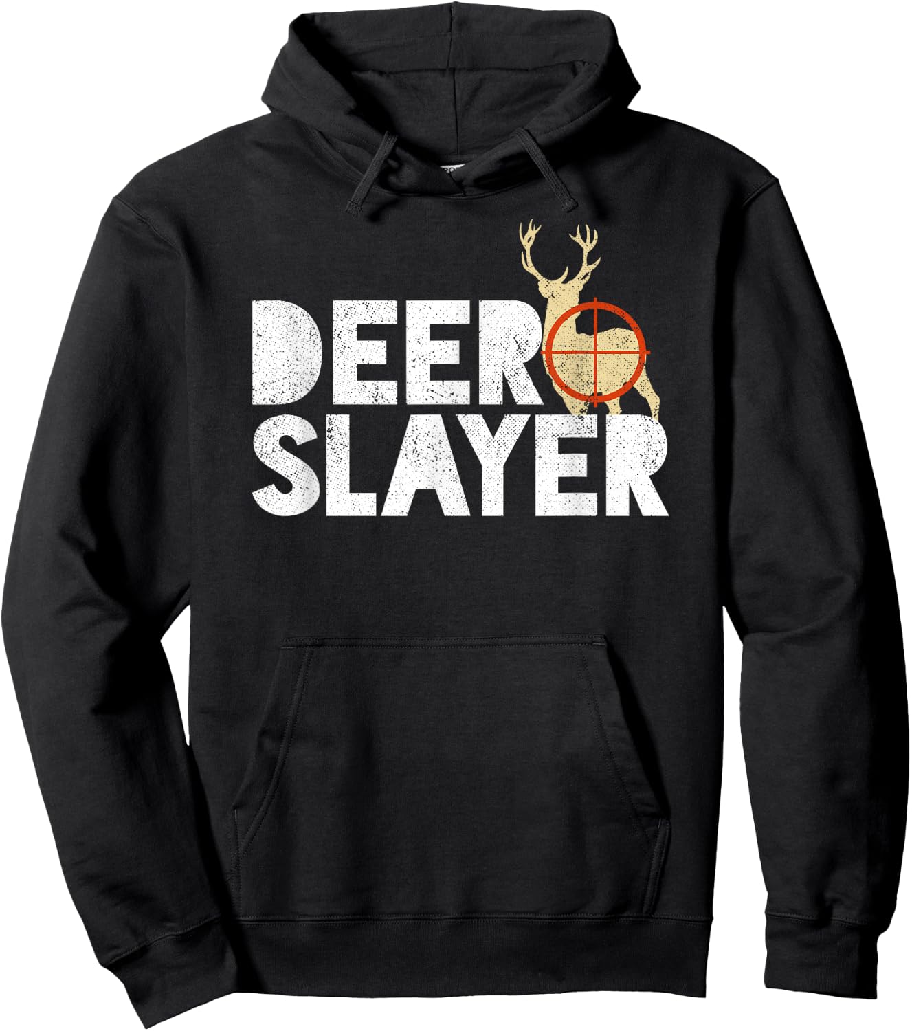 Deer Slayer Funny Deer Hunting Shirt Hoodie - Hoodie | Black