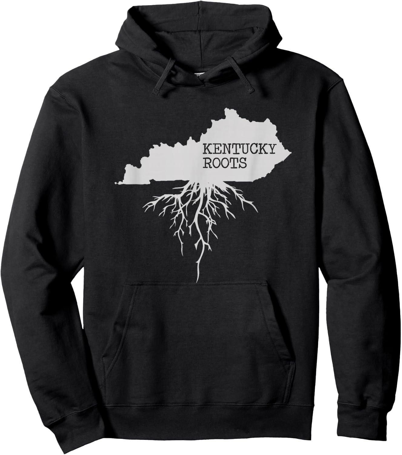 Kentucky Roots State Map Gift Hoodie - Hoodie | Black