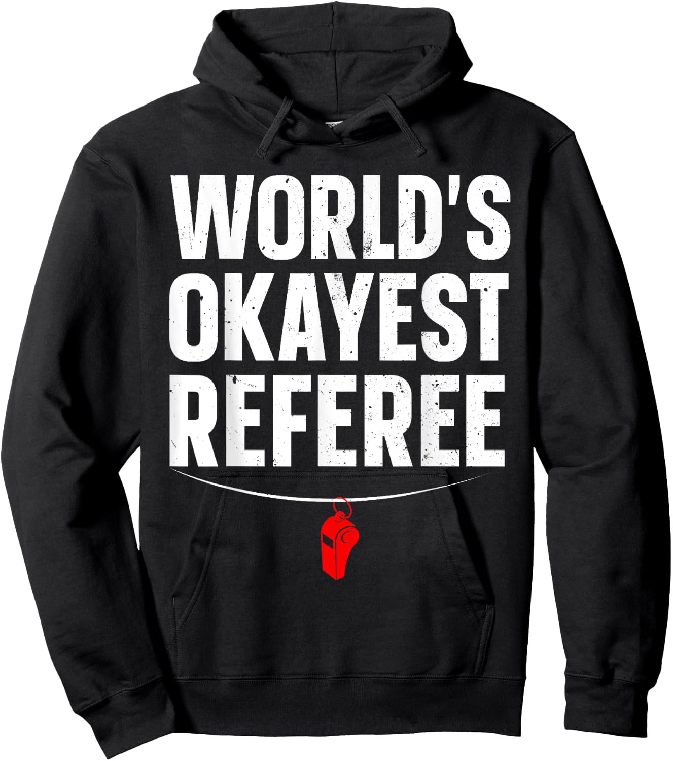 Funny Referee Art Women Sports Ref Stuff Gag Referee Hoodie - Hoodie | Black
