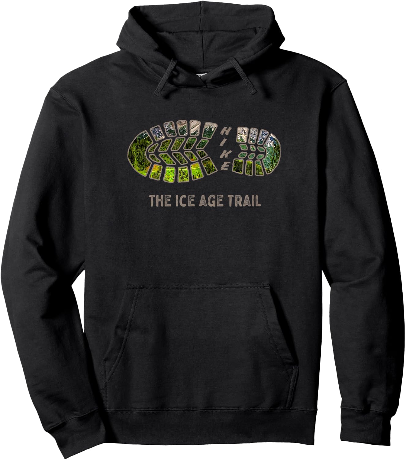 National Scenic Trails , Hike the Ice Age Trail Hoodie - Hoodie | Black