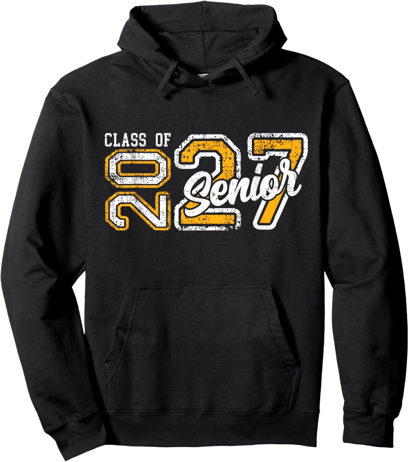 Senior 2027 Class of 2027 Seniors Graduation 2027 Senior 27 Hoodie - Hoodie | Black
