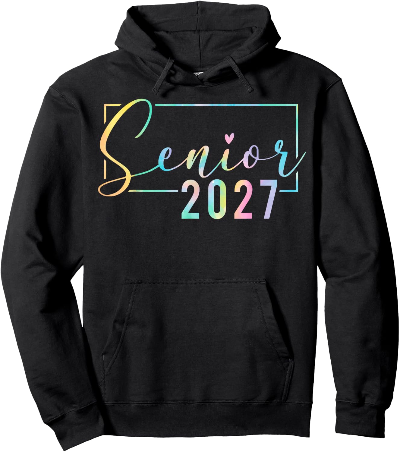 Senior 2027 Vintage High School Graduation Class of 2027 Hoodie - Hoodie | Black