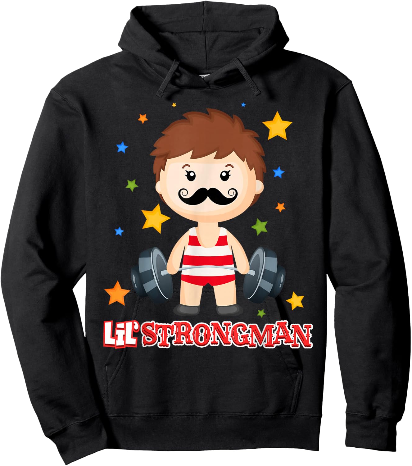 Strongman Shirt Boys - Circus Shirt - Kids Strongman Costume Hoodie - Hoodie | Black