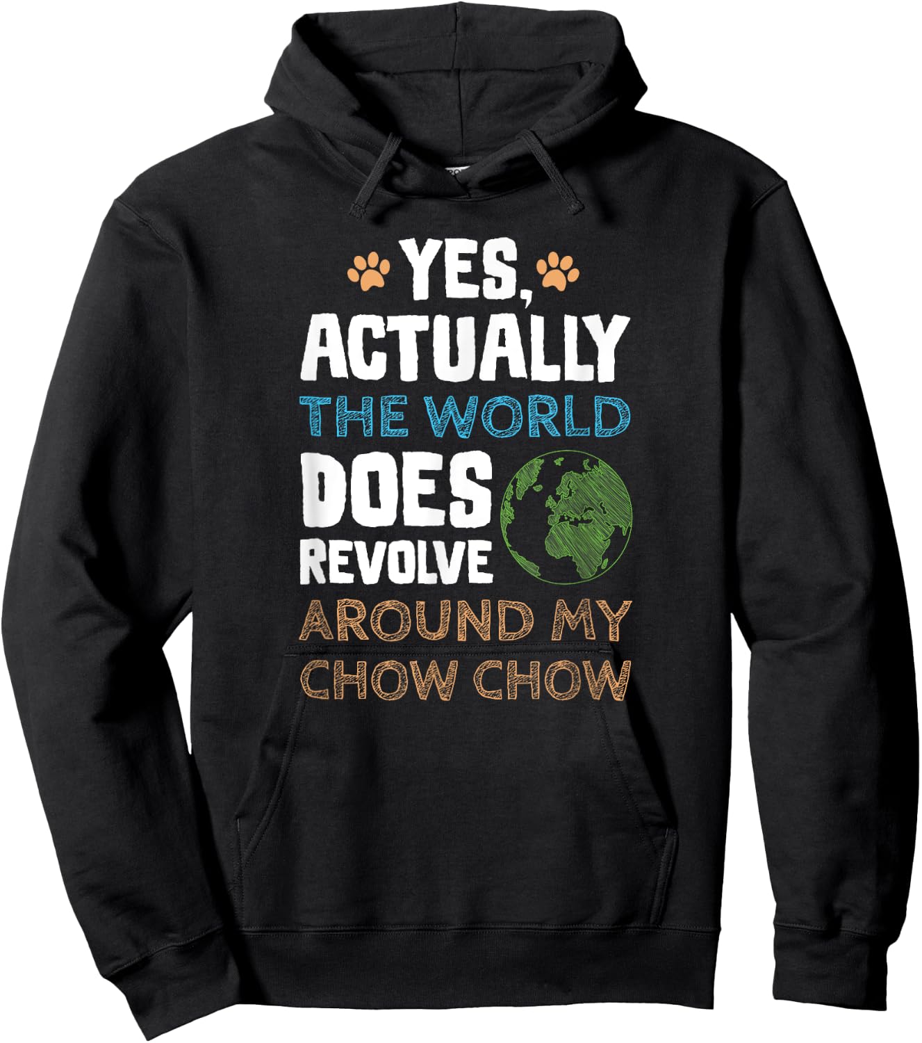 Funny Chow Chow Dog Gifts Men Women Hoodie - Hoodie | Black
