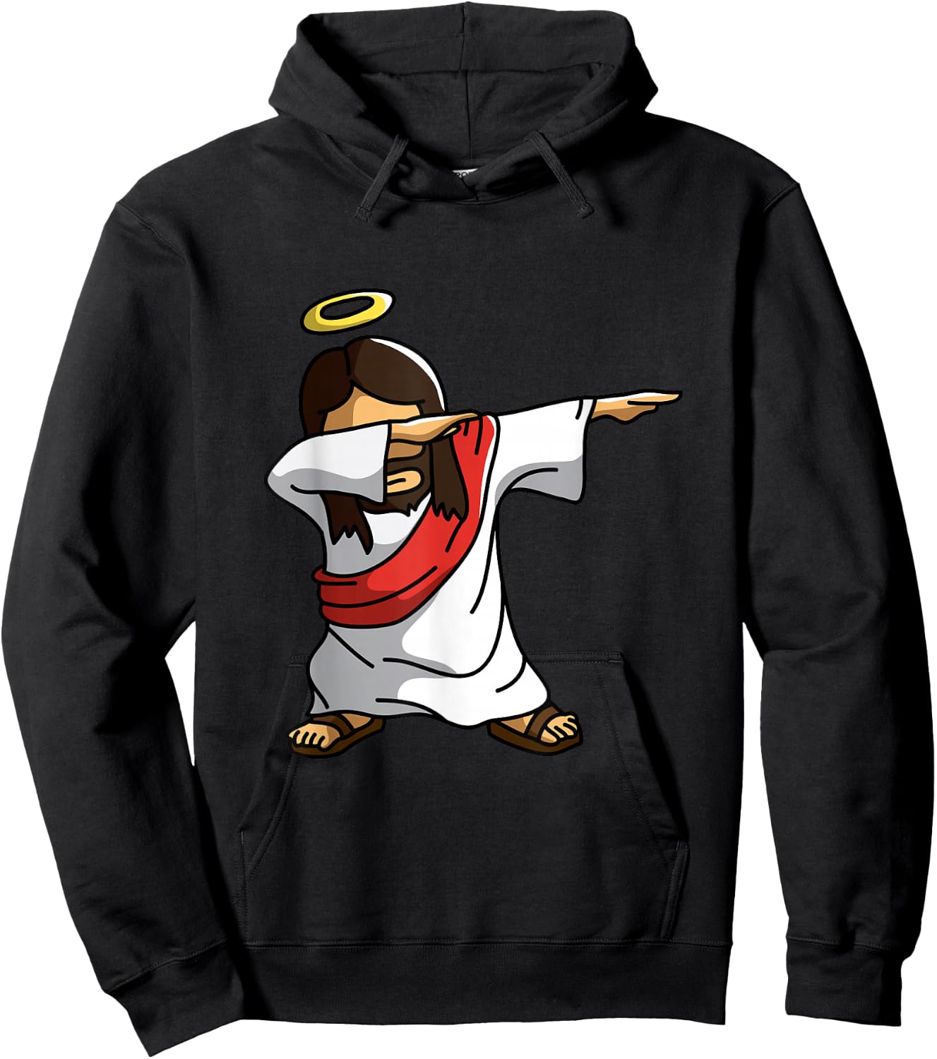 Dabbing Jesus Funny Dancing Christian Christmas Gift Hoodie - Hoodie | Black