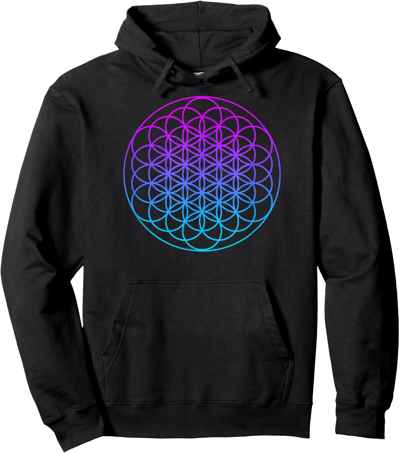 Sacred Geometry Shirt - Flower of Life Hoodie - Hoodie | Black