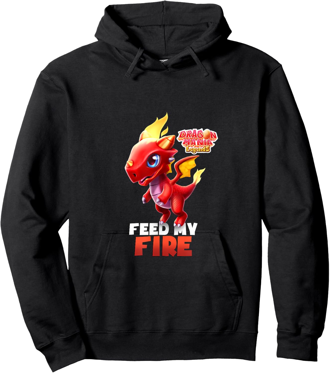 Dragon Mania Legends "Feed My Fire" Hoodie - Hoodie | Black