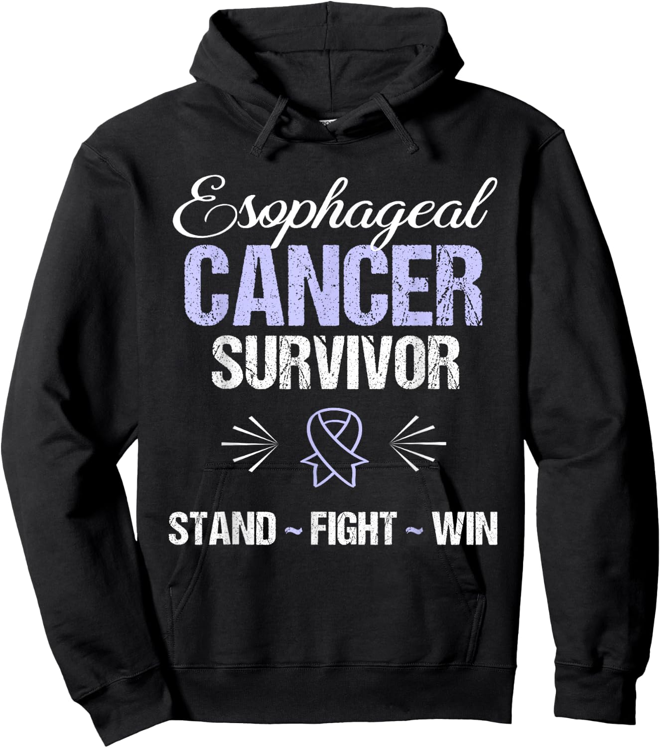Esophageal Cancer Survivor Awareness Hoodie - Hoodie | Black