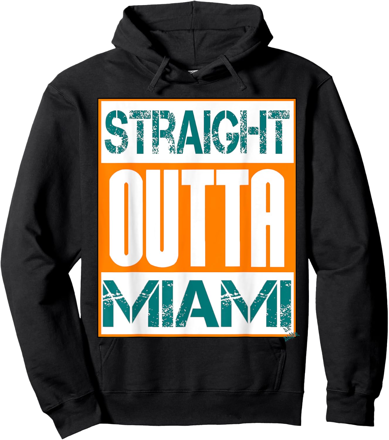 Miami shirt hip hop - city name - straight outta Miami Hoodie - Hoodie | Black