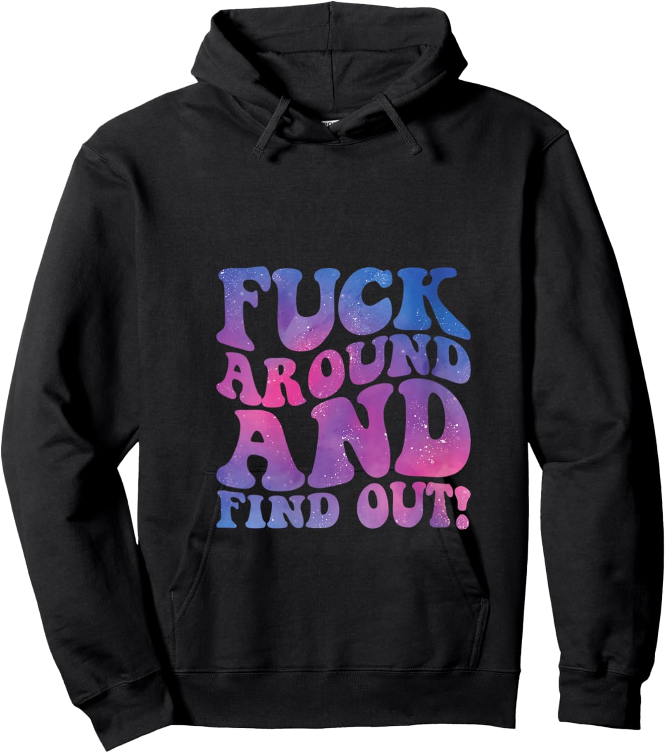 FAFO Fuck Around and Find Out Funny Saying Meme Sarcastic V-Neck Hoodie - Hoodie | Black