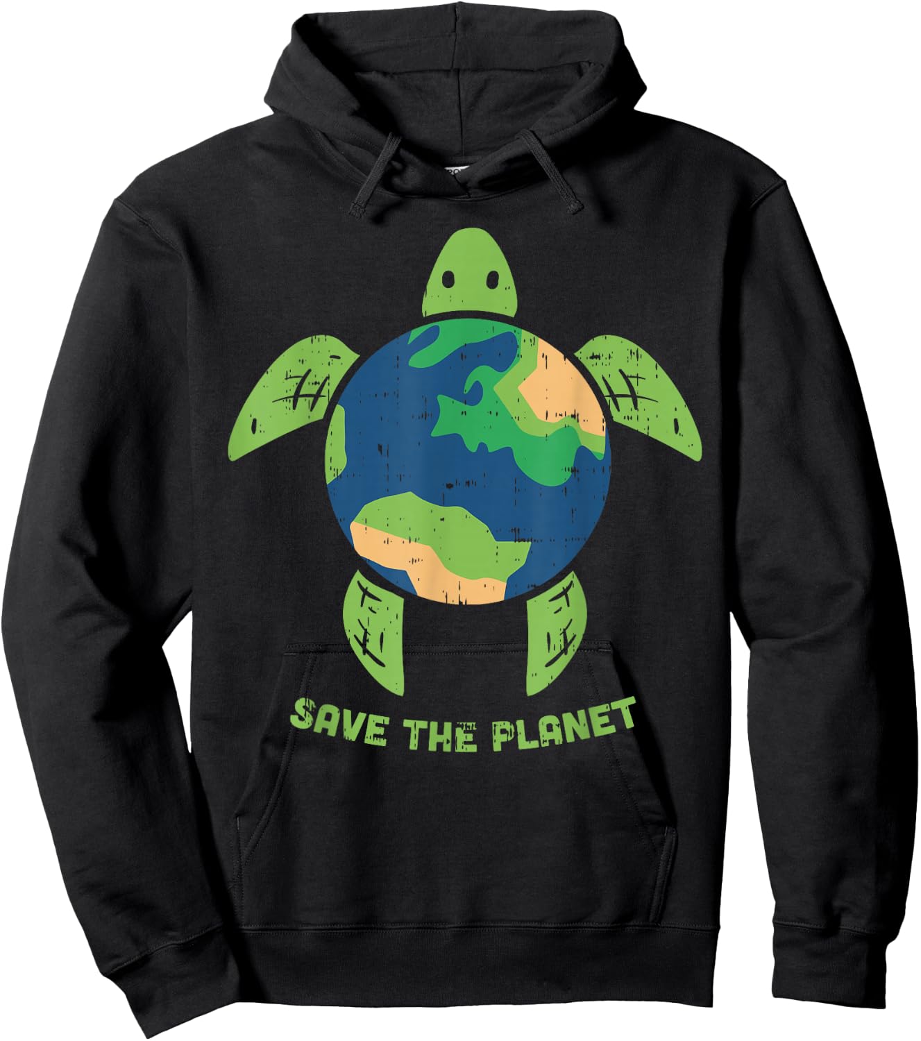 Save The Planet Earth Day Environment Turtle Recycle Ocean Hoodie - Hoodie | Black