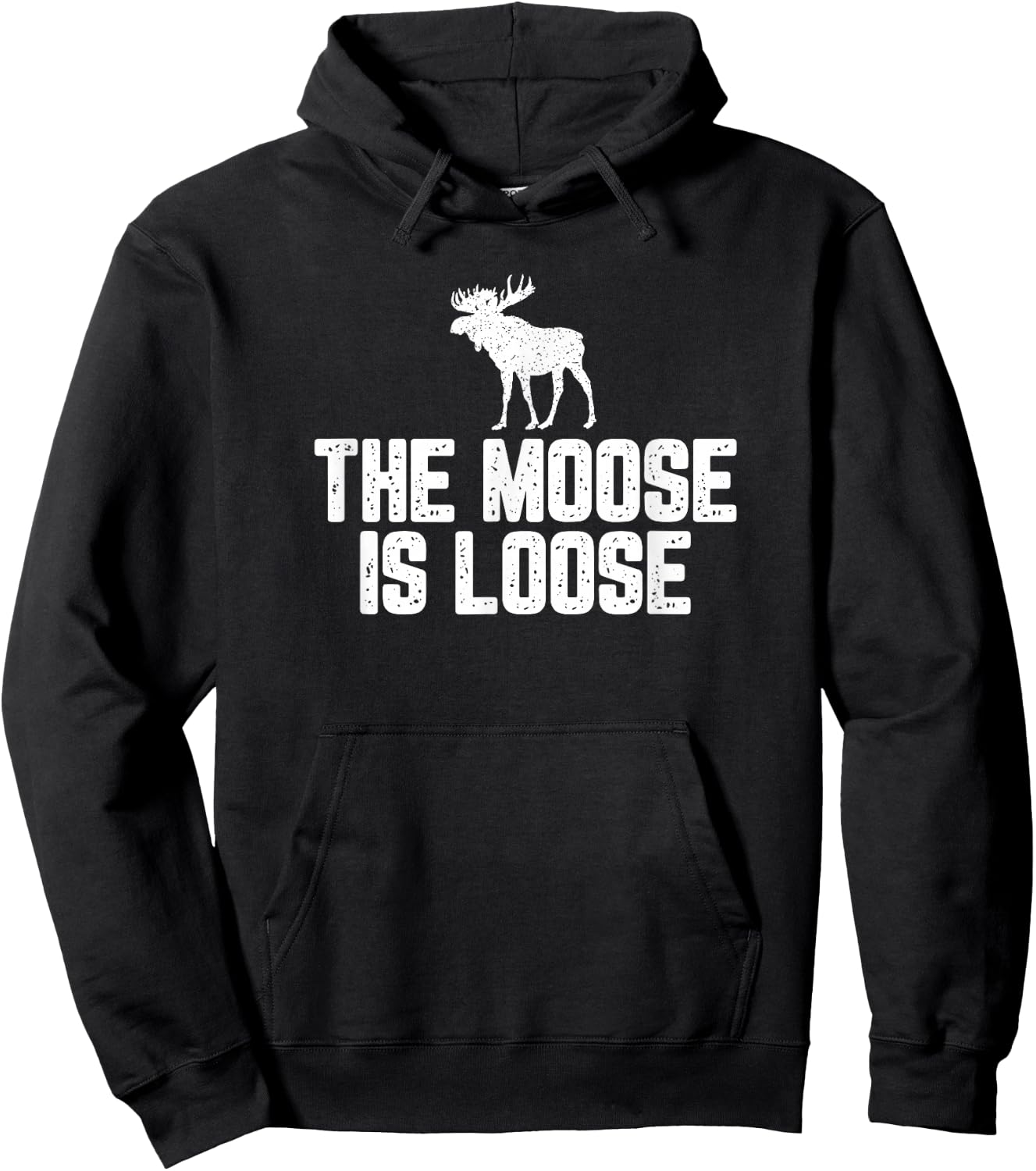 The Moose Is Loose Vintage Shirt Hoodie - Hoodie | Black
