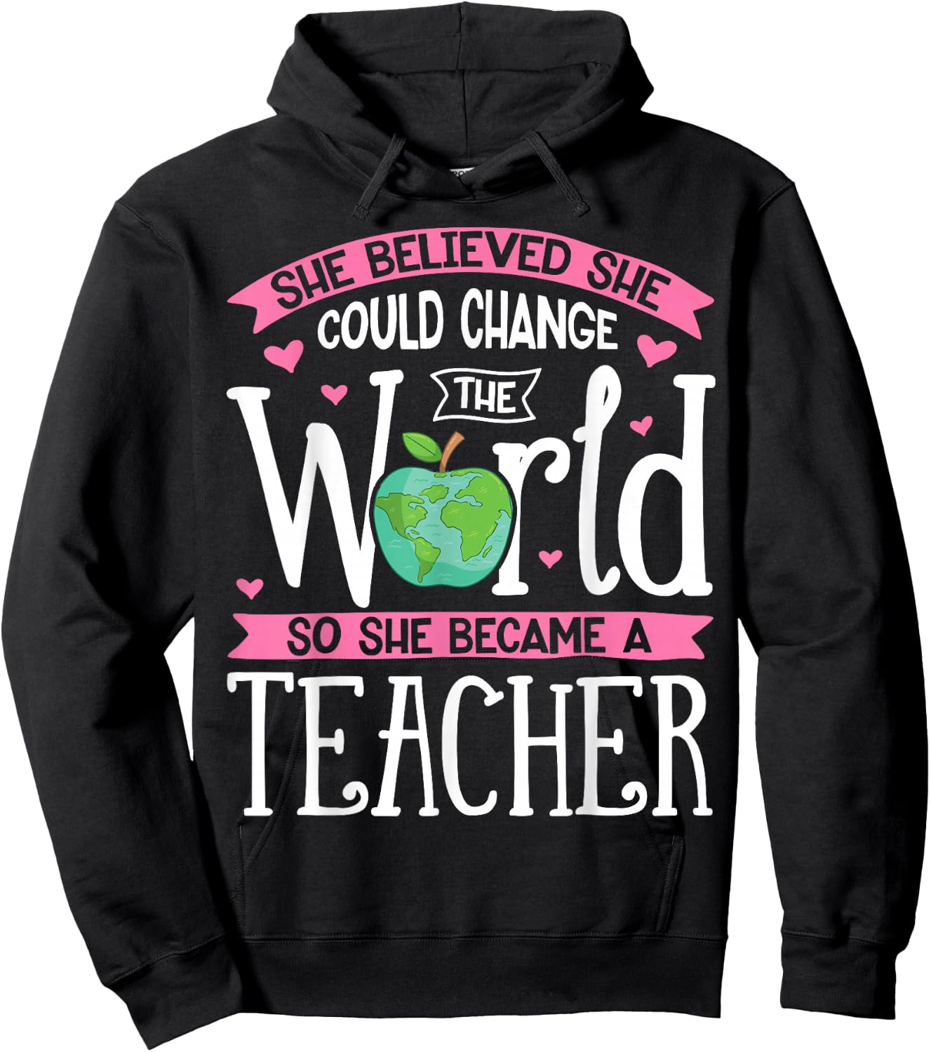 She Believed She Could Change The World T shirt Teacher Gift Hoodie - Hoodie | Black