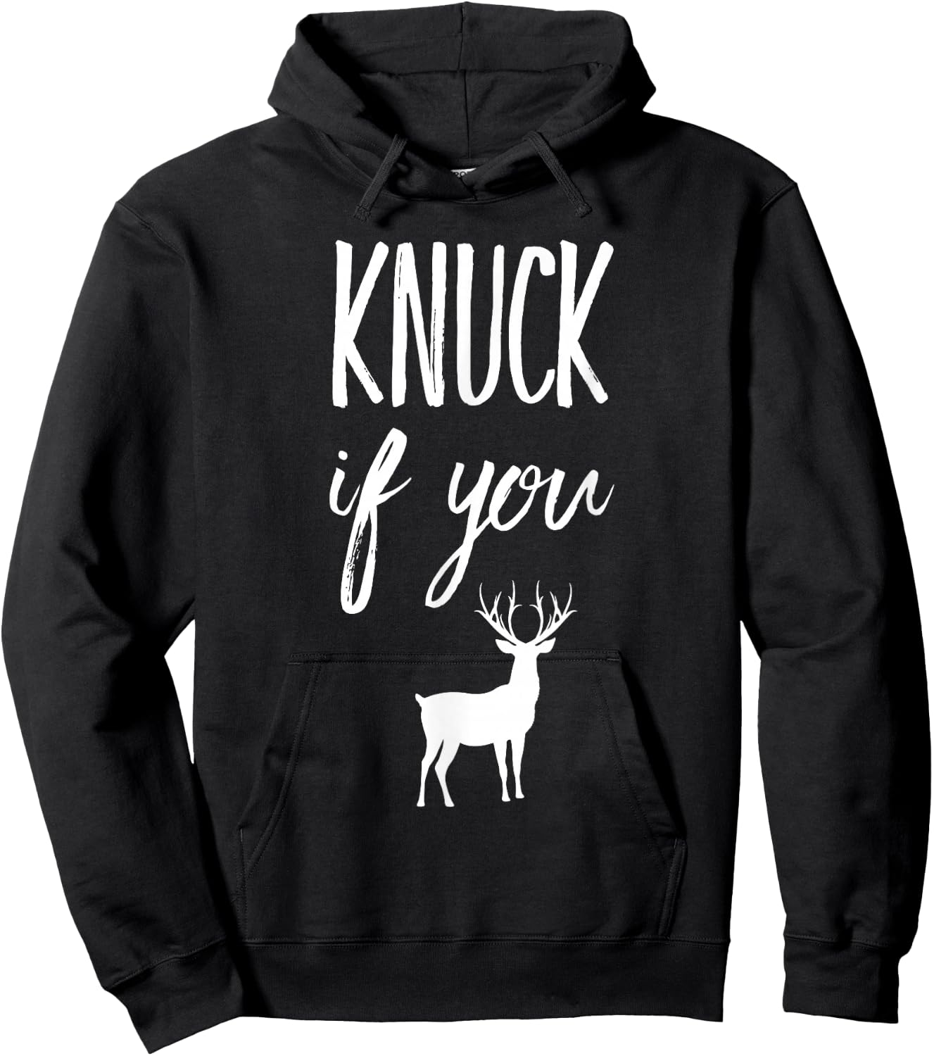 Knuck If You Buck Funny Hoodie - Hoodie | Black