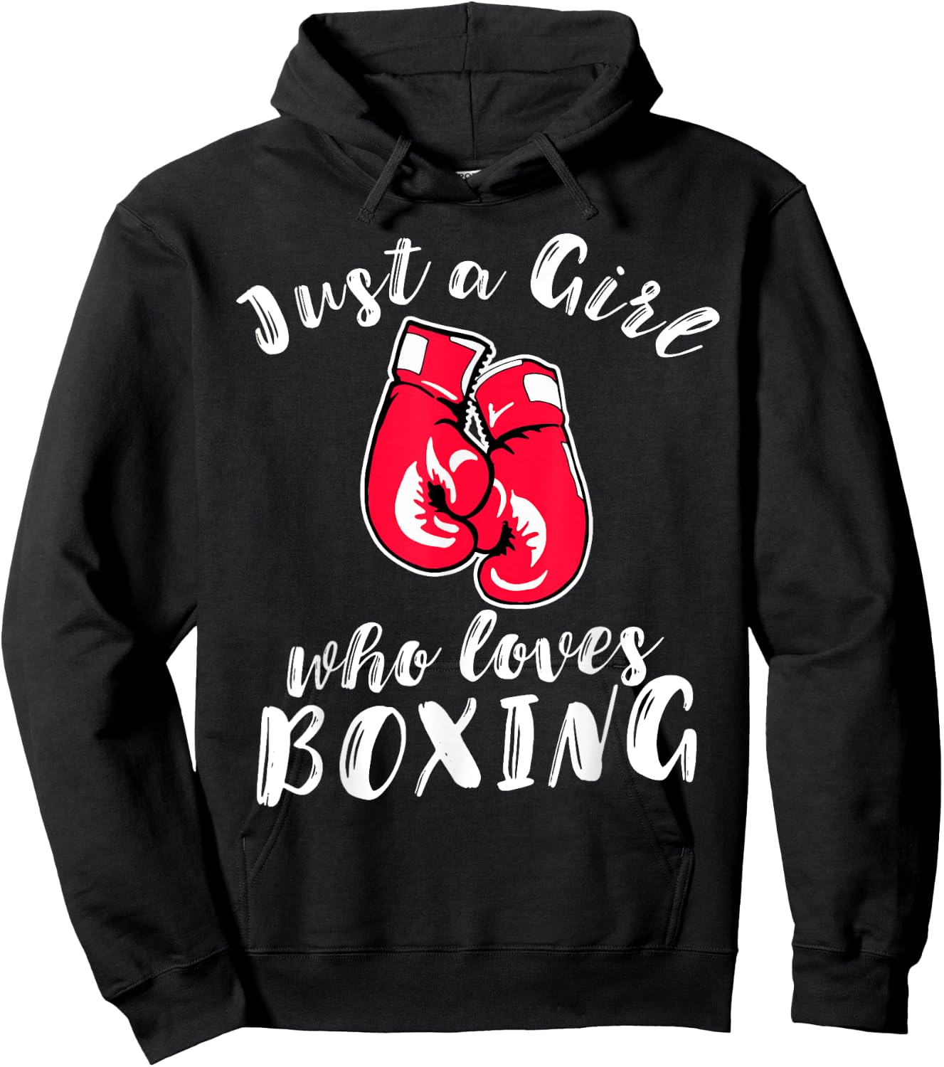 Just a Girl Who Loves Boxing Girls Boxing Hoodie - Hoodie | Black
