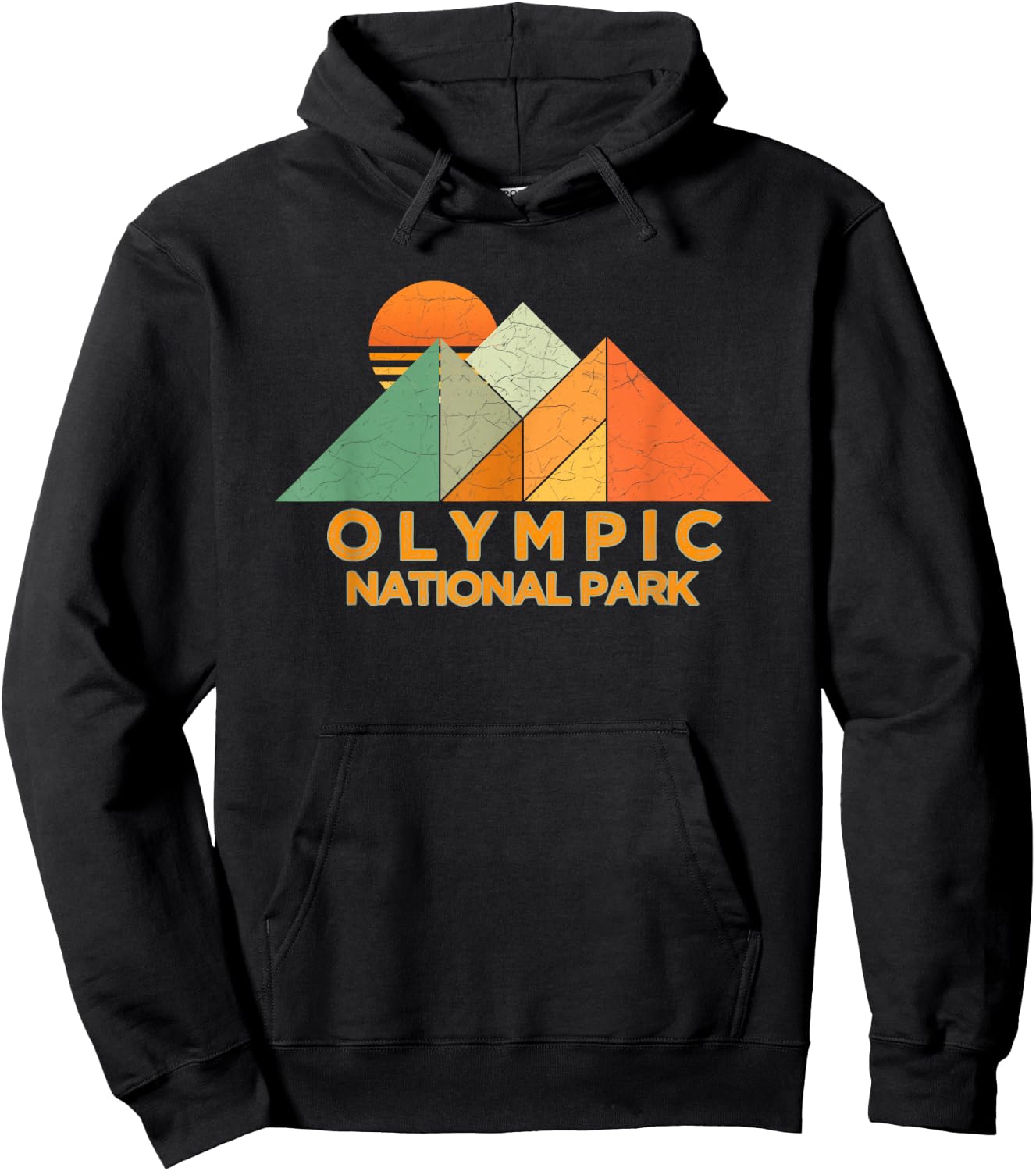 Retro Vintage Olympic Shirt National Park Shirt Hoodie - Hoodie | Black
