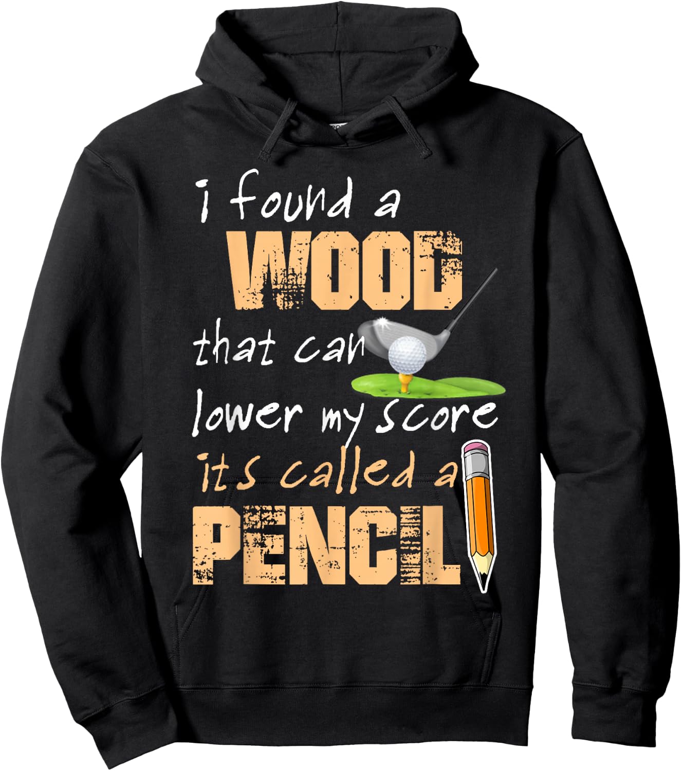 Funny Golf Score Hoodie - Hoodie | Black