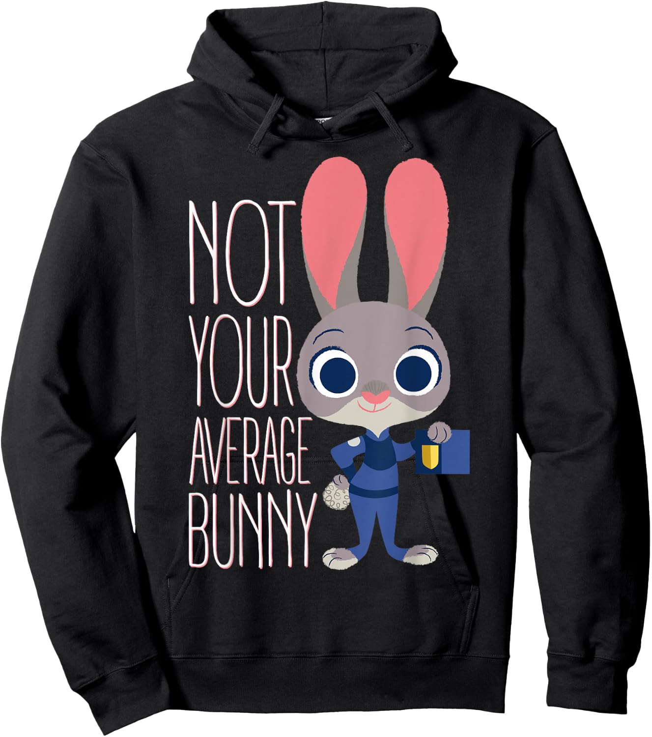 Disney Zootopia Judy Hopps Average Bunny Graphic Hoodie - Hoodie | Black