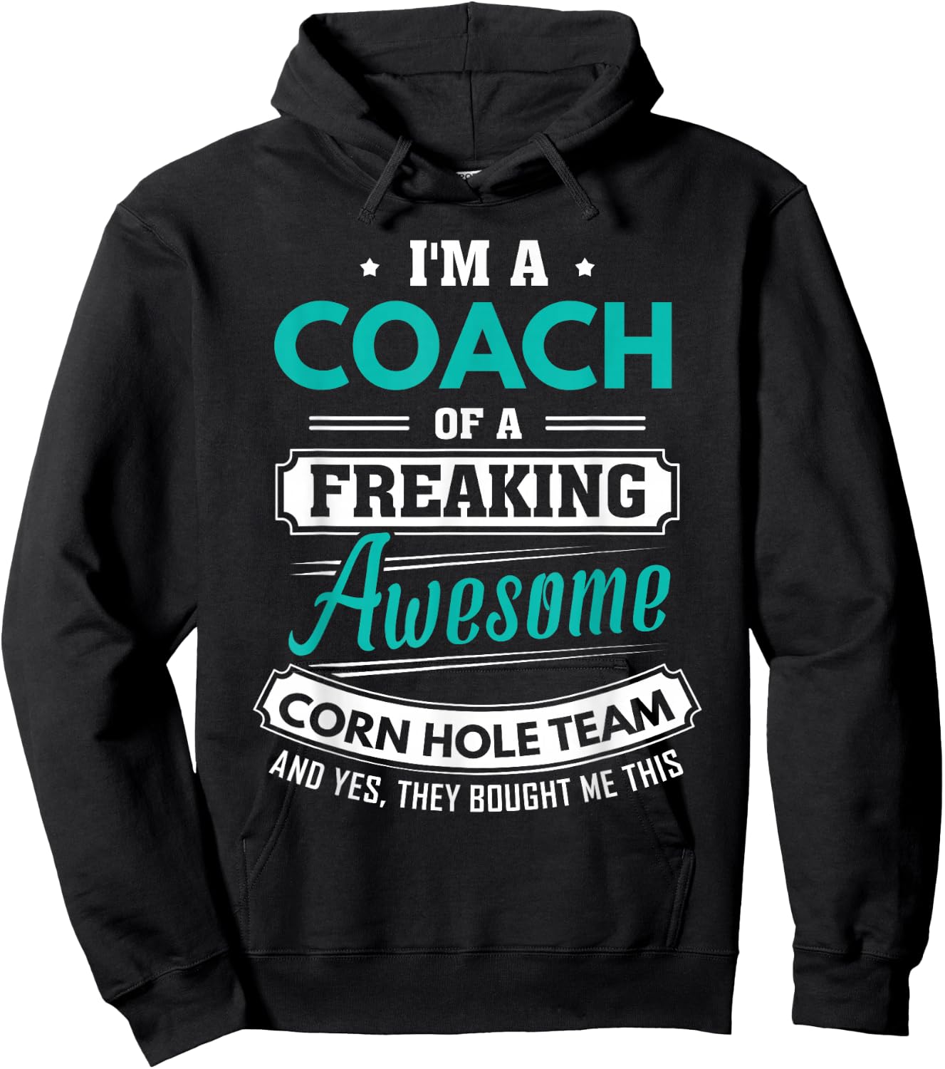 Corn Hole Coach Corn Hole Team Coach Gift Hoodie - Hoodie | Black