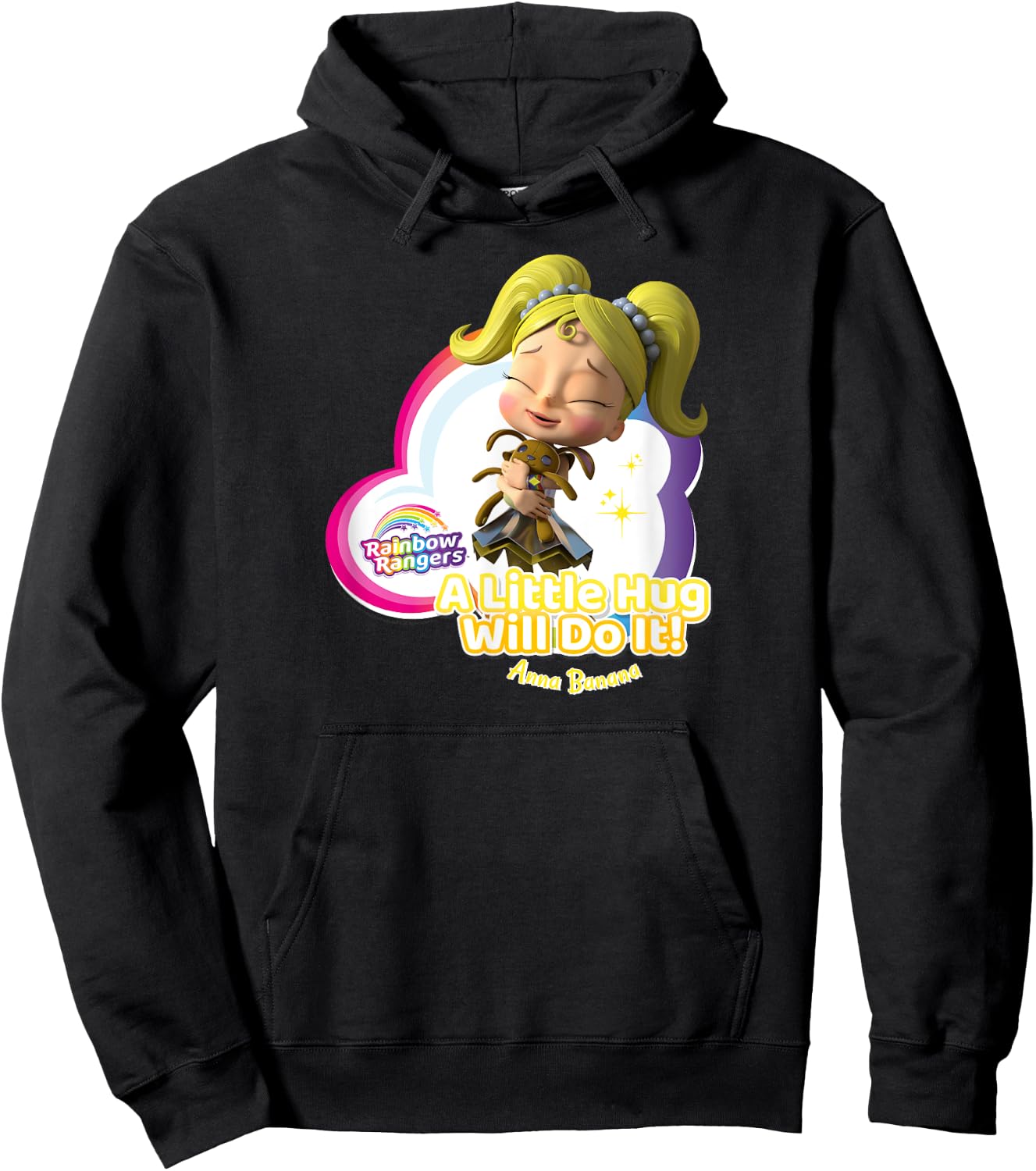 Rainbow Rangers Anna Banana "A Little Hug" Hoodie - Hoodie | Black