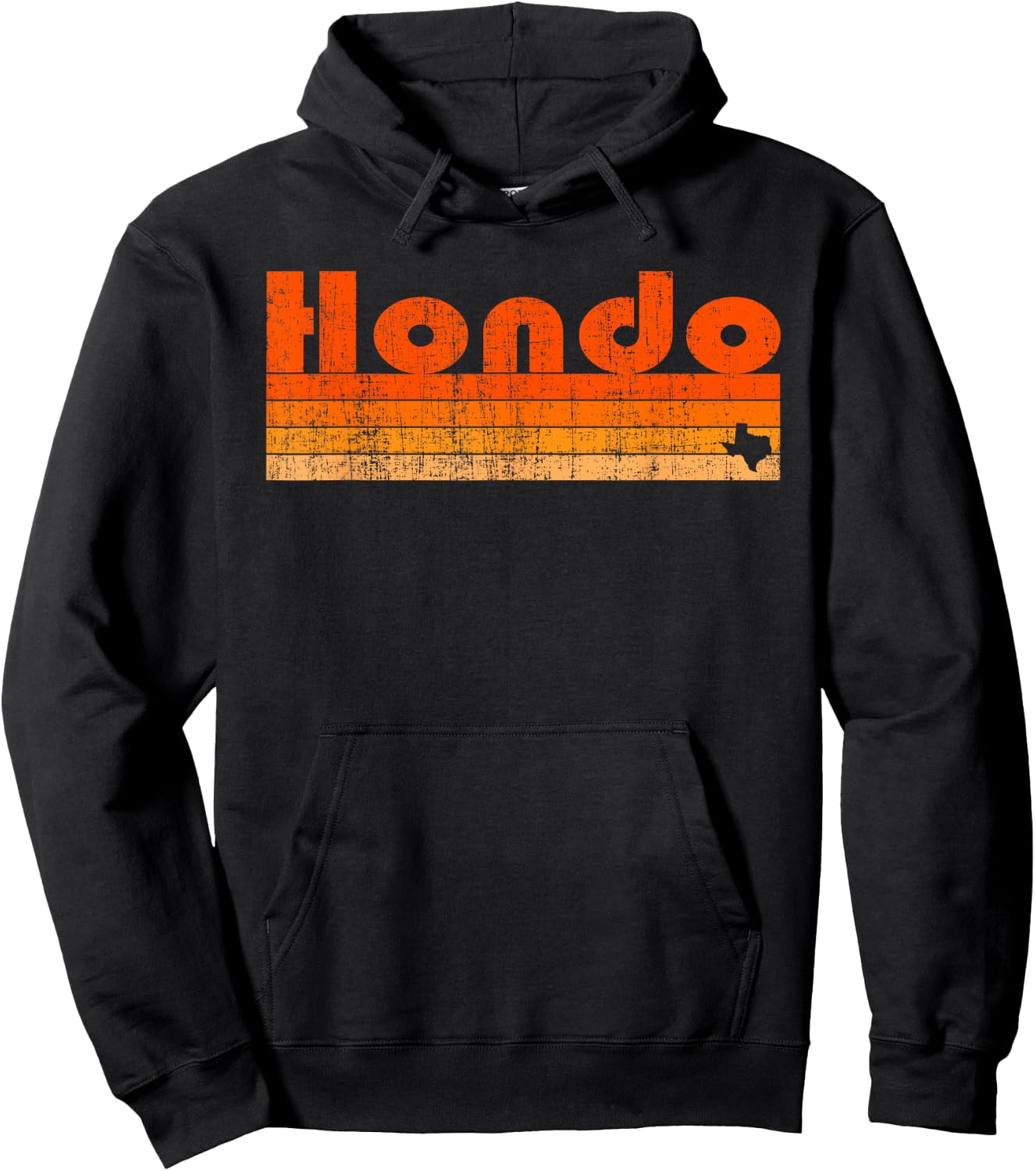Retro 80s Style Hondo TX Hoodie - Hoodie | Black