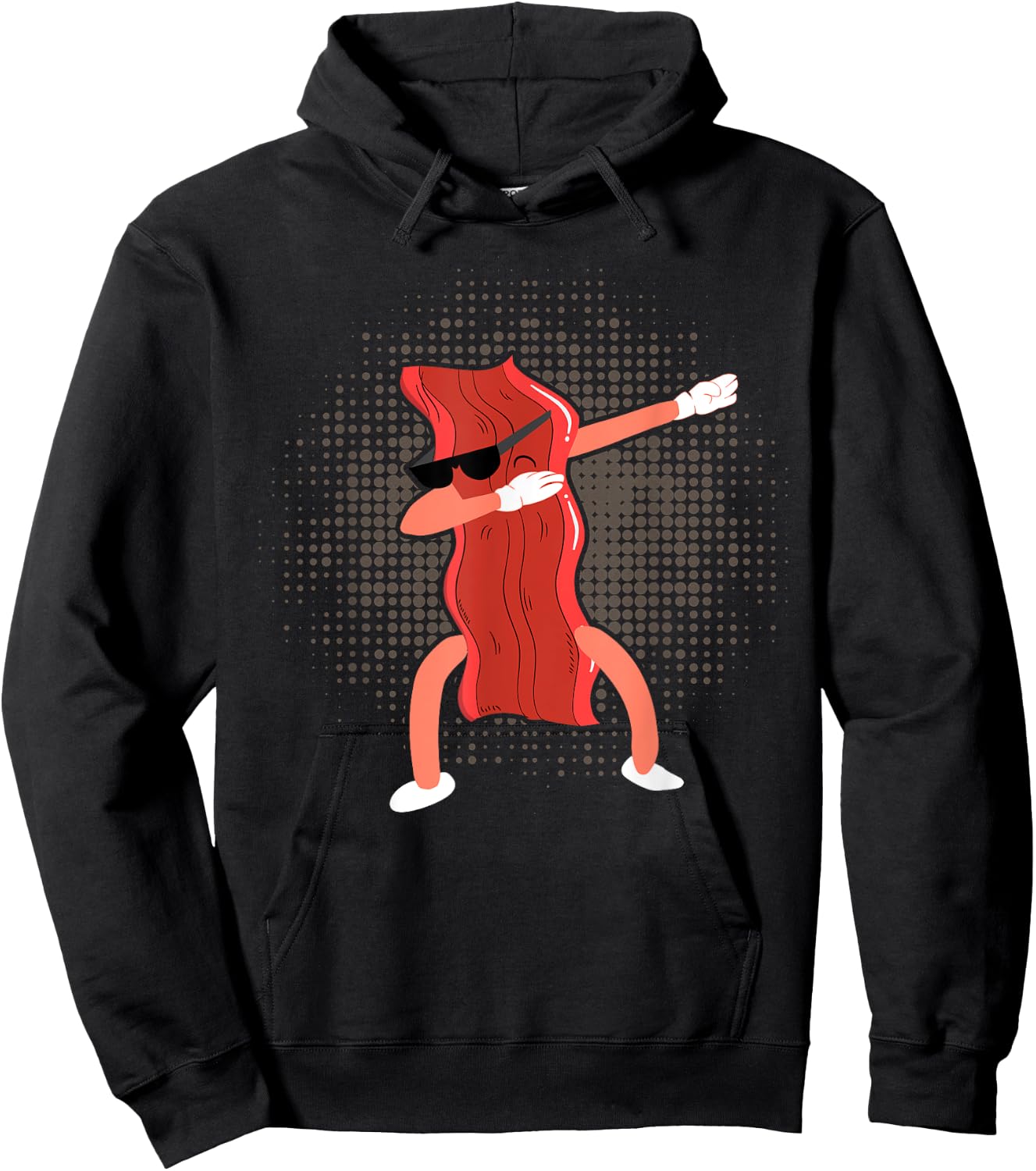 Dabbing Bacon Shirt Funny Bacon Clothing Lover Bacon Hoodie - Hoodie | Black