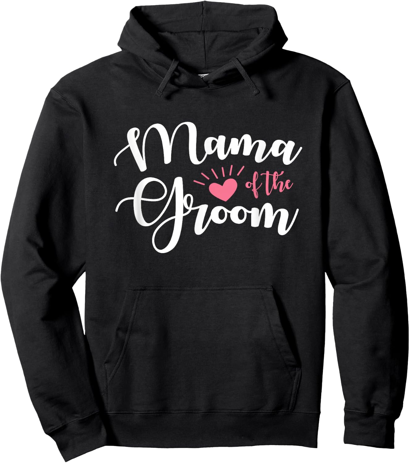 Mama of the Groom Groomsmen Wedding Party Design Hoodie - Hoodie | Black