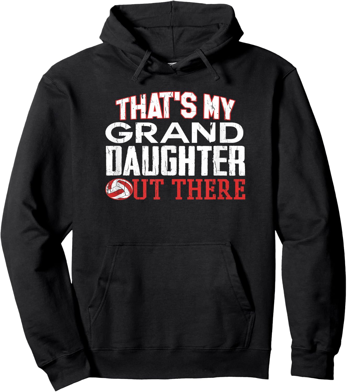 Volleyball Grandma Shirt, Volleyball Grandpa Shirt XL Navy Hoodie - Hoodie | Black