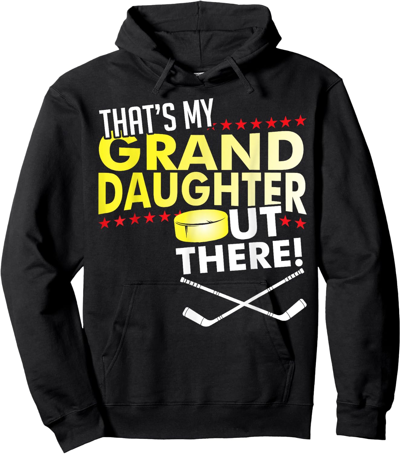 Meine Enkelin - Ice Hockey-Grandpa & Oma Hoodie - Hoodie | Black