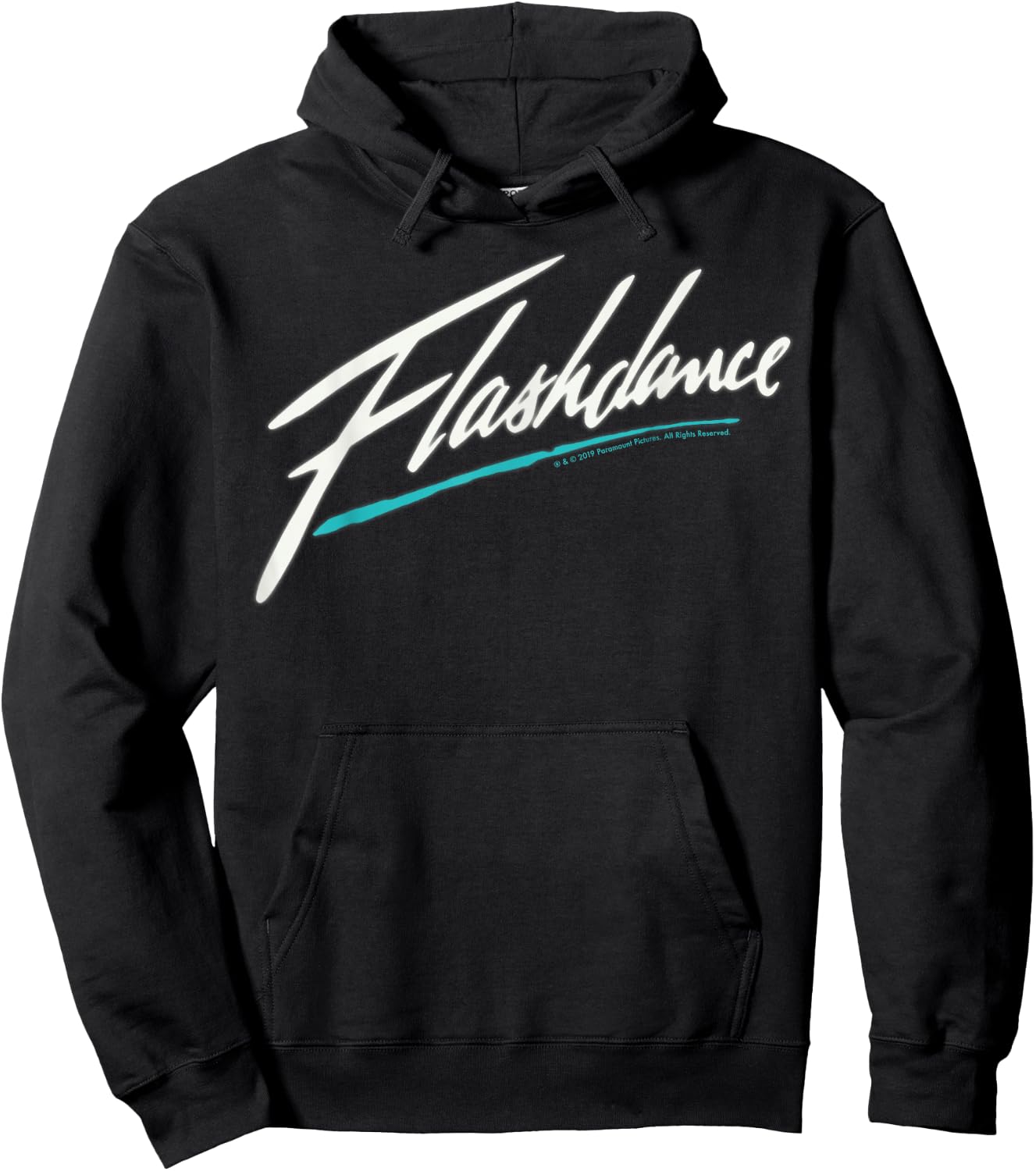 Flashdance Simple Title Logo Hoodie - Hoodie | Black