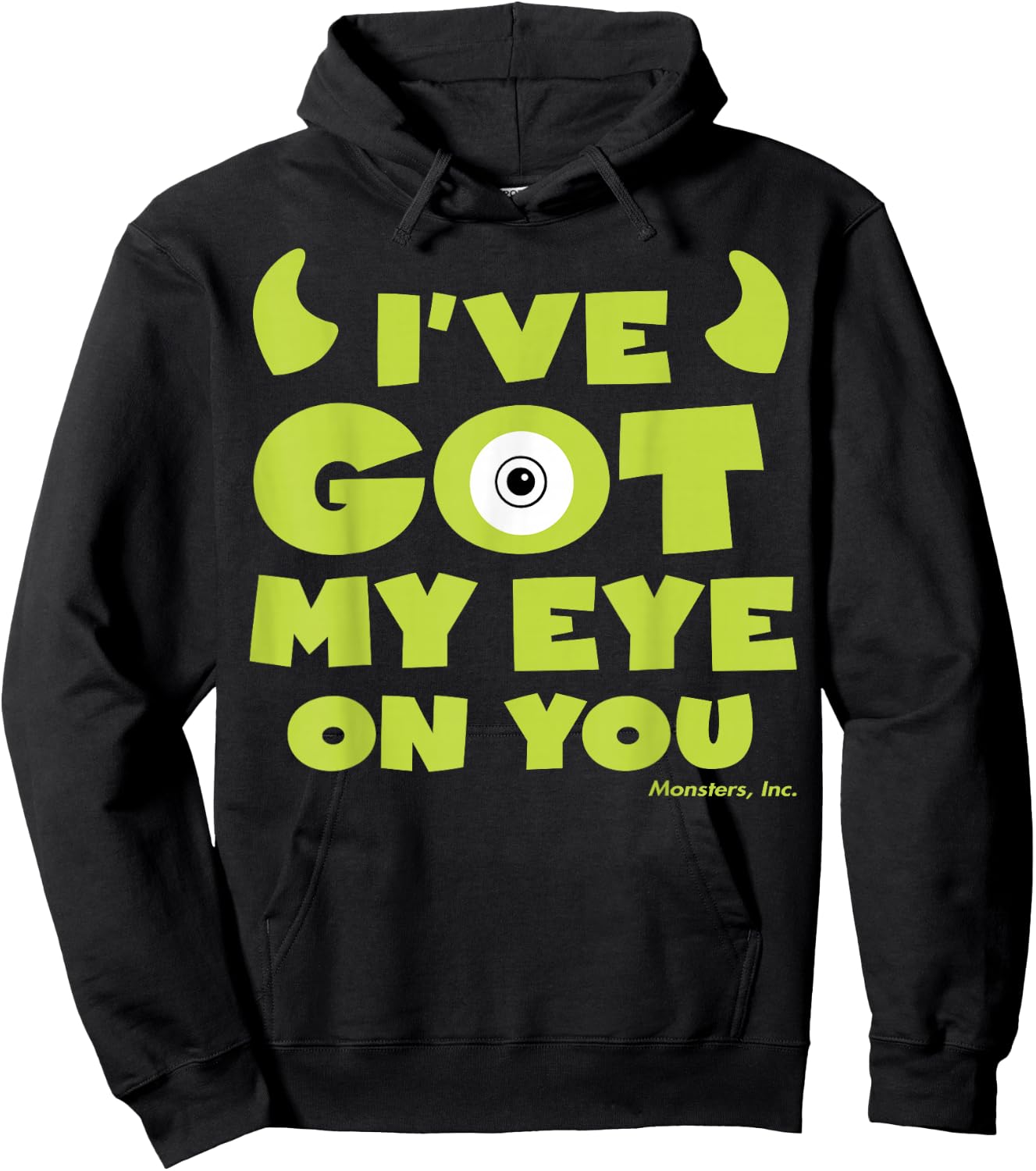 Disney Pixar Monsters, Inc. Mike I've Got My Eye On You! Hoodie - Hoodie | Black