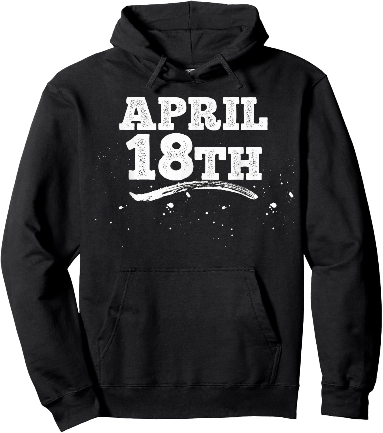 April 18th Shirt Funny Men's Holiday Hoodie - Hoodie | Black
