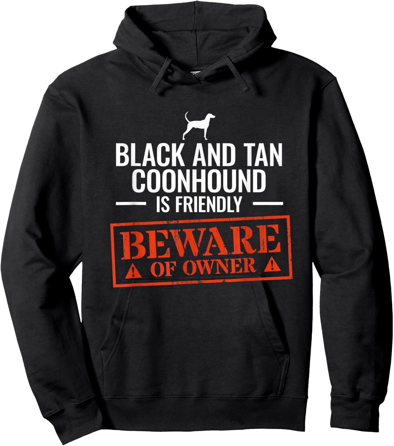 Black And Tan Coonhound Hoodie - Hoodie | Black