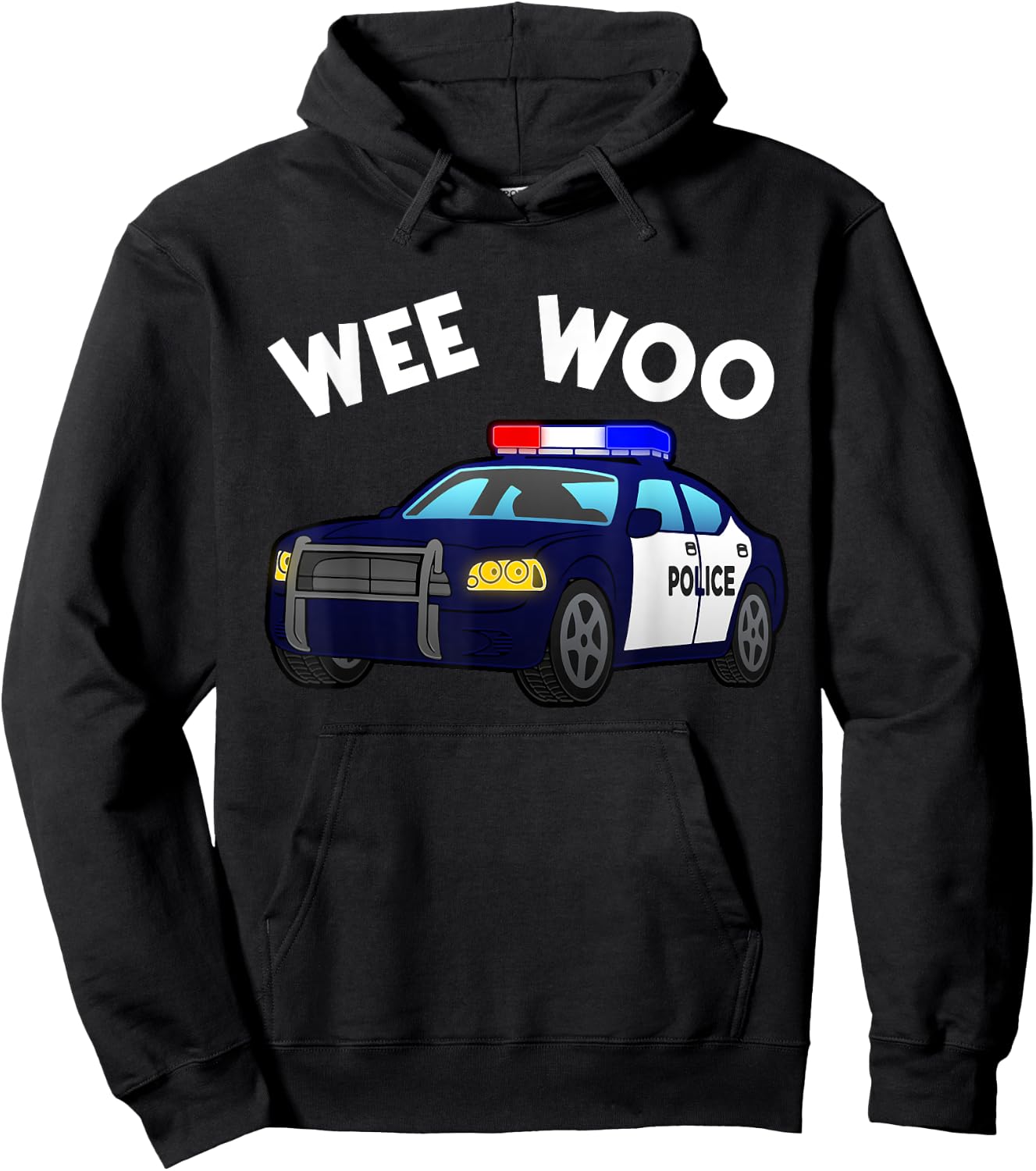 Funny Police Officer Art Women Kids Boys Cop Police Hoodie - Hoodie | Black