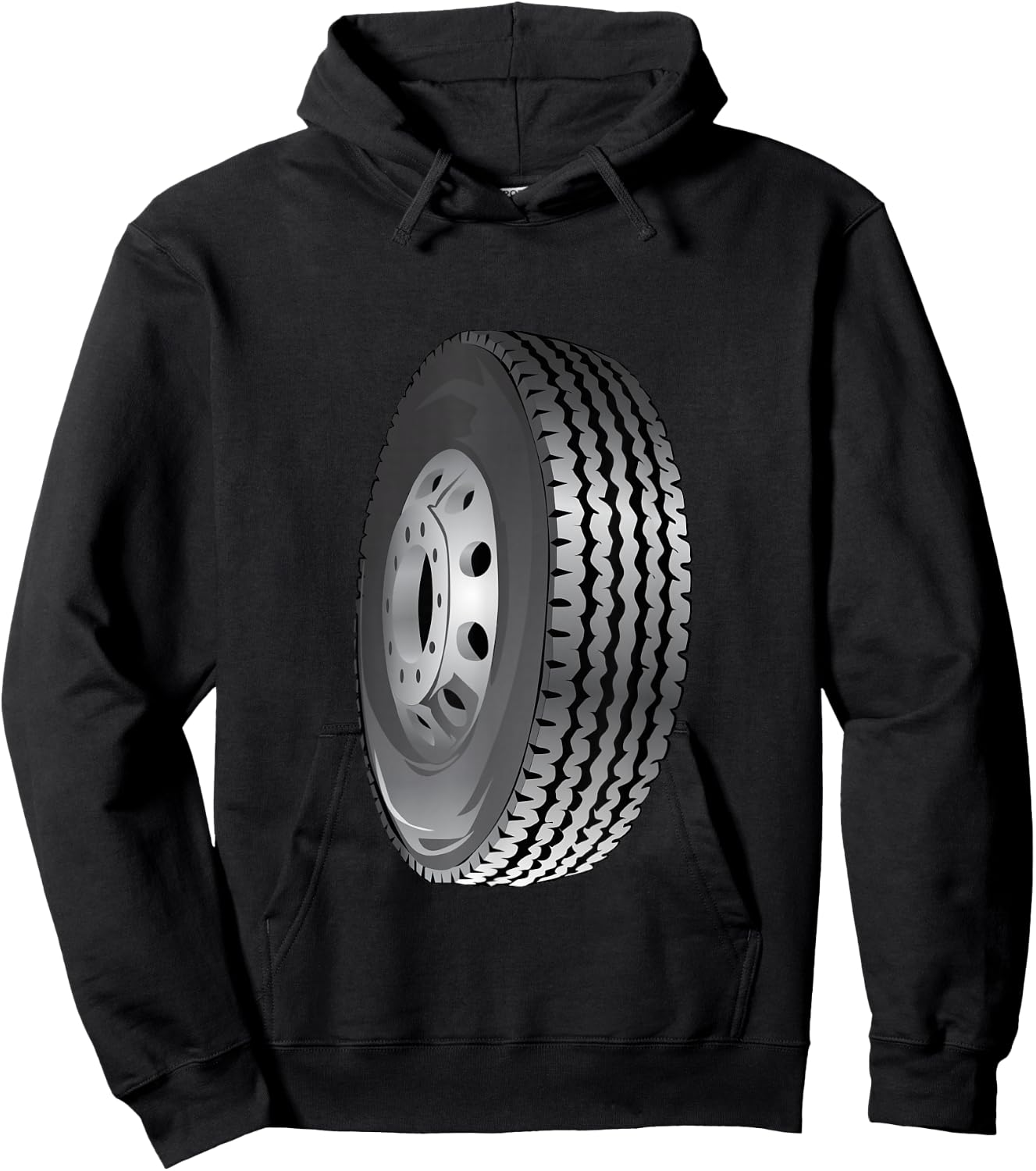 Big Huge Tire Hoodie - Hoodie | Black