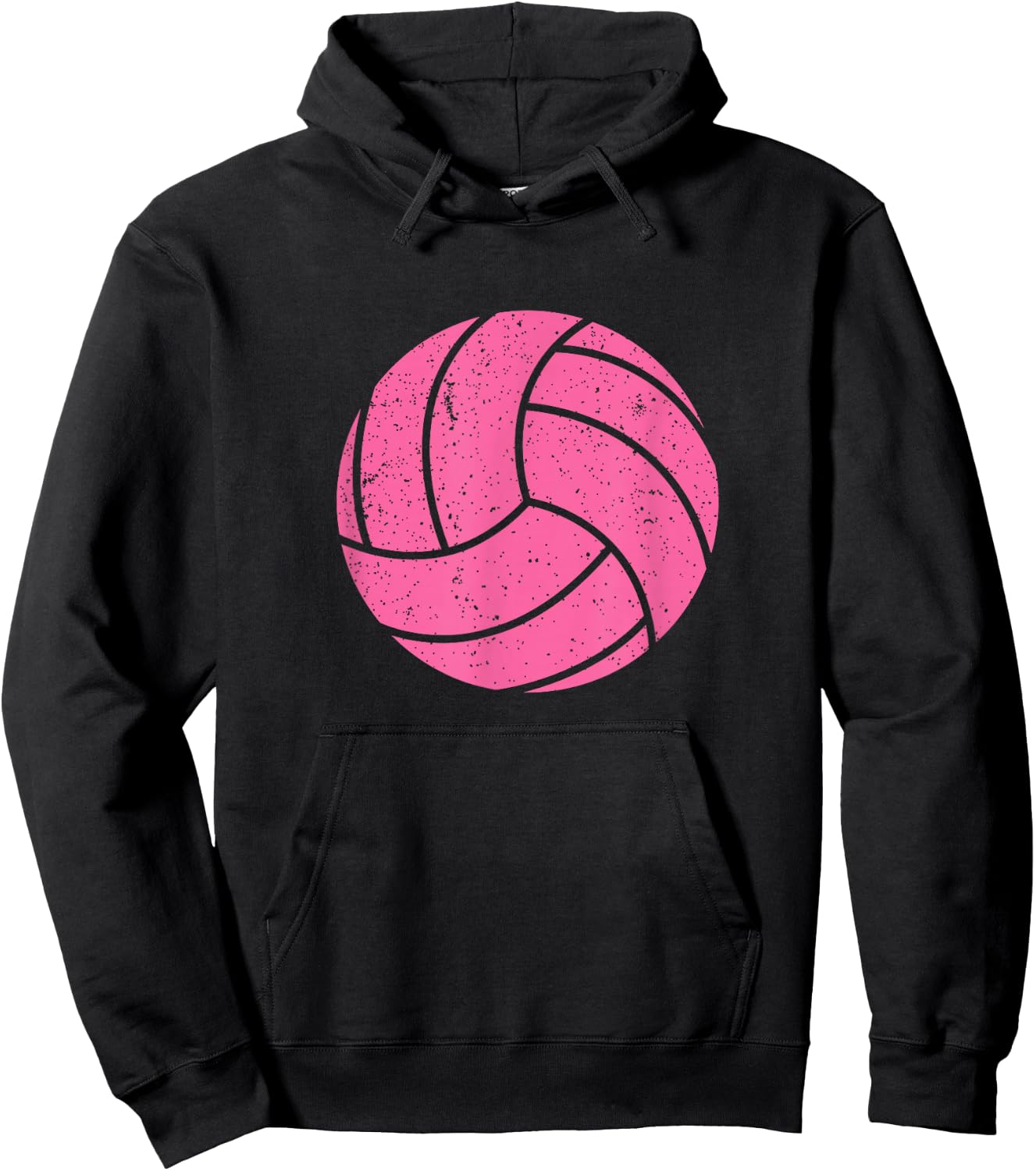 Cute Pink Volleyball Player, Fan, Coach, Mom Hoodie - Hoodie | Black