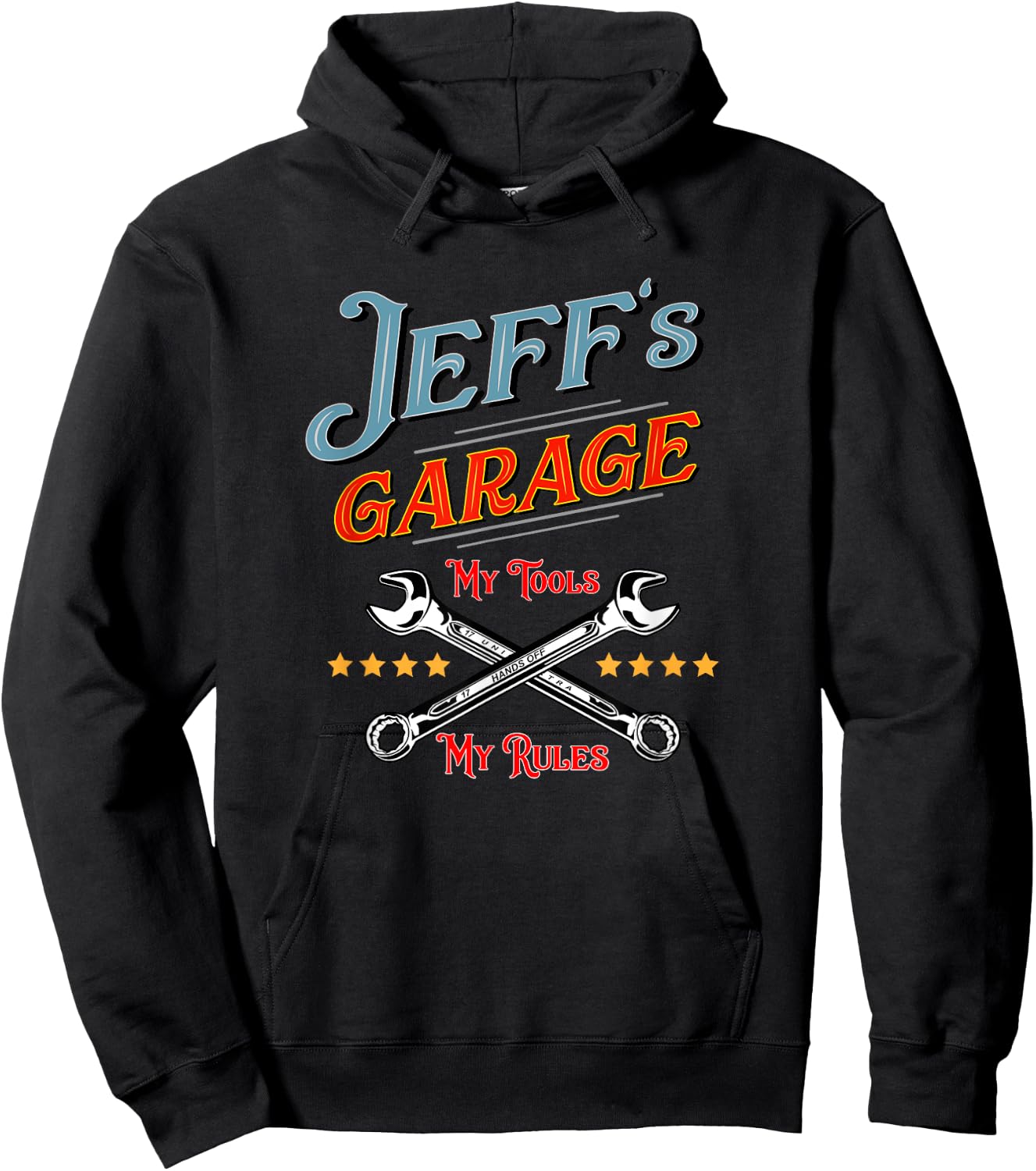 Jeff's Garage Funny Design boys Hoodie - Hoodie | Black