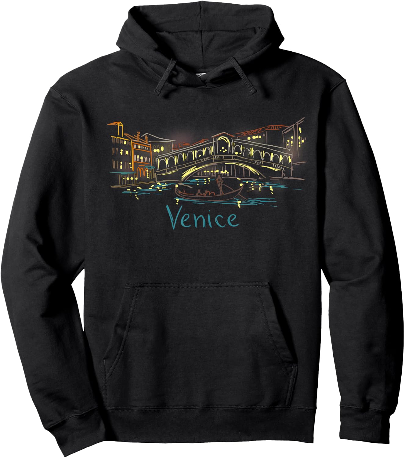 Venice Italy Hoodie - Hoodie | Black