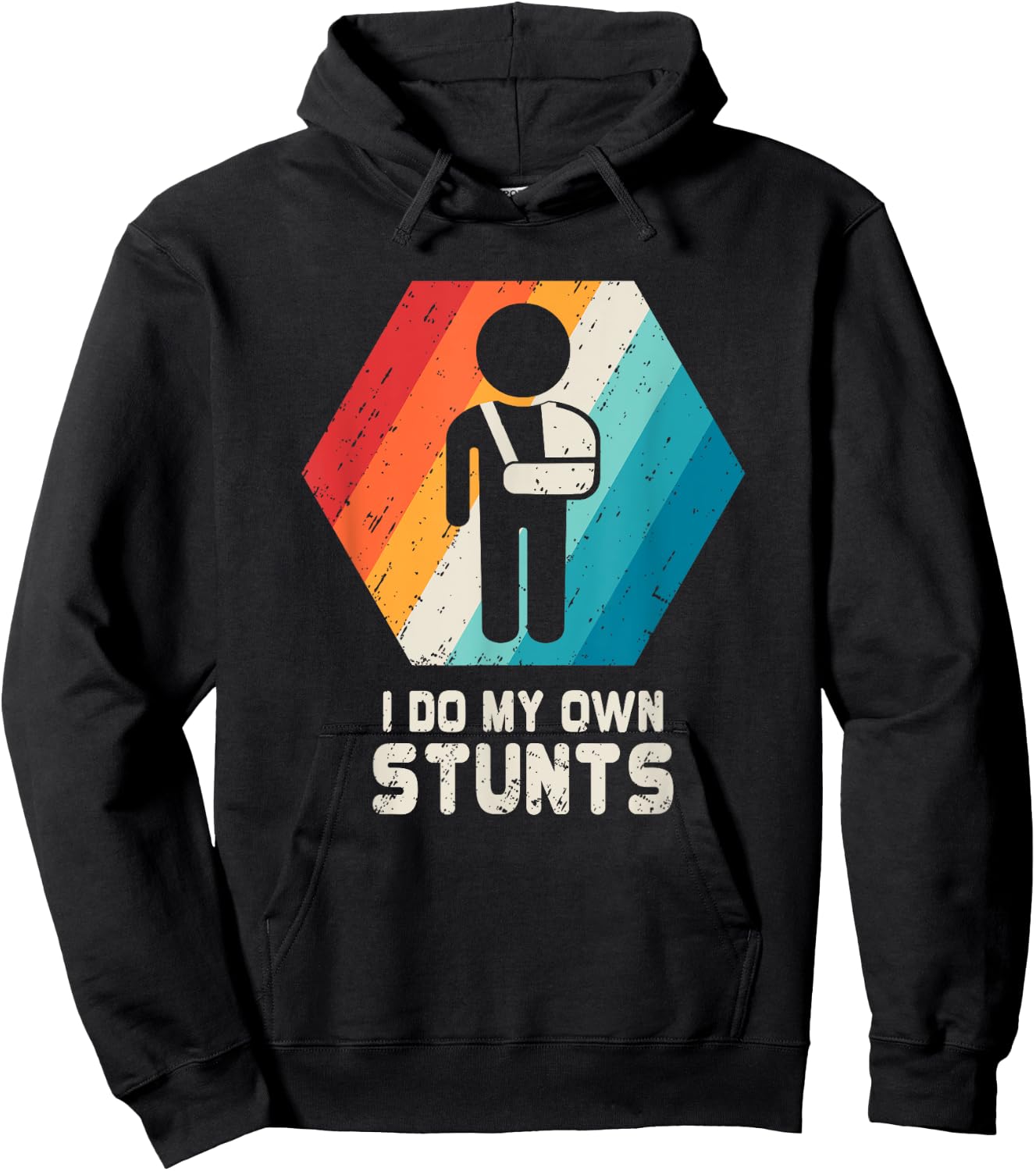 Shoulder Surgery Shirt Get Well Broken Arm Sling Funny Gift Hoodie - Hoodie | Black