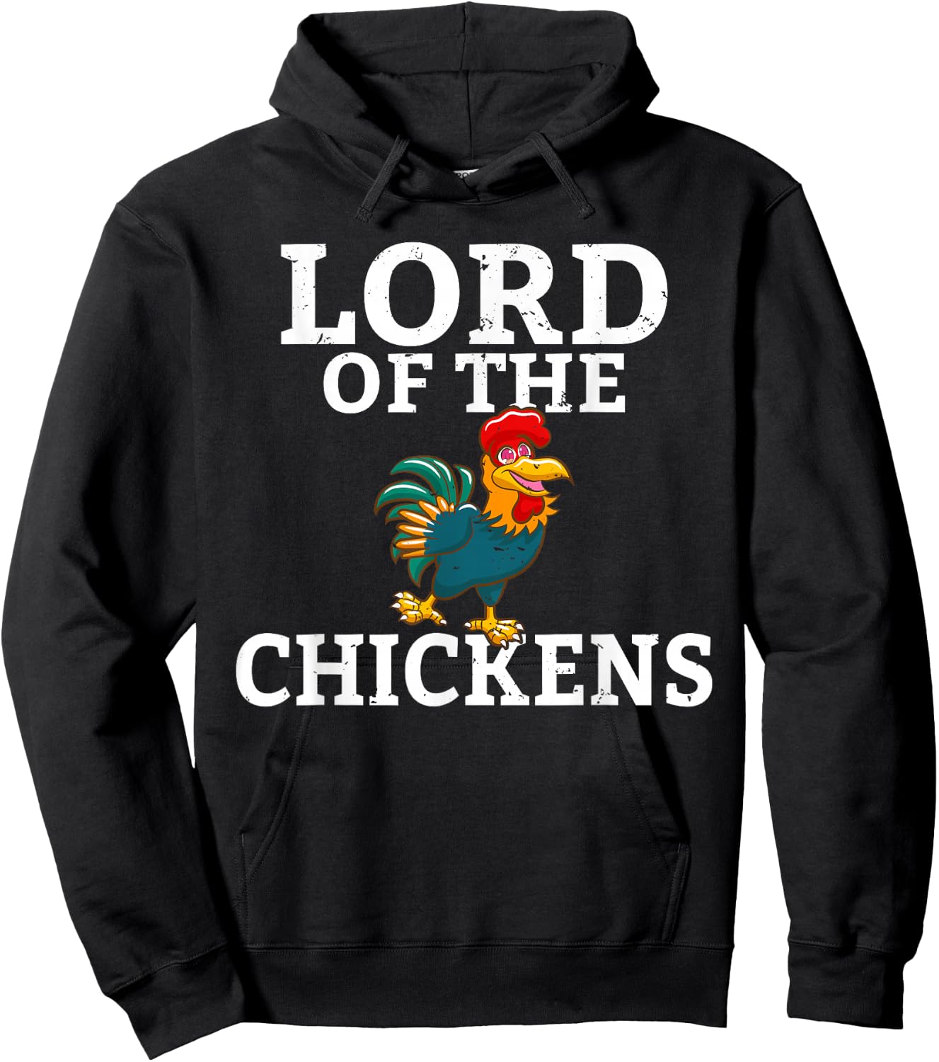 Lord of the Chickens Chicken Holder Hobby Chicken Hoodie - Hoodie | Black