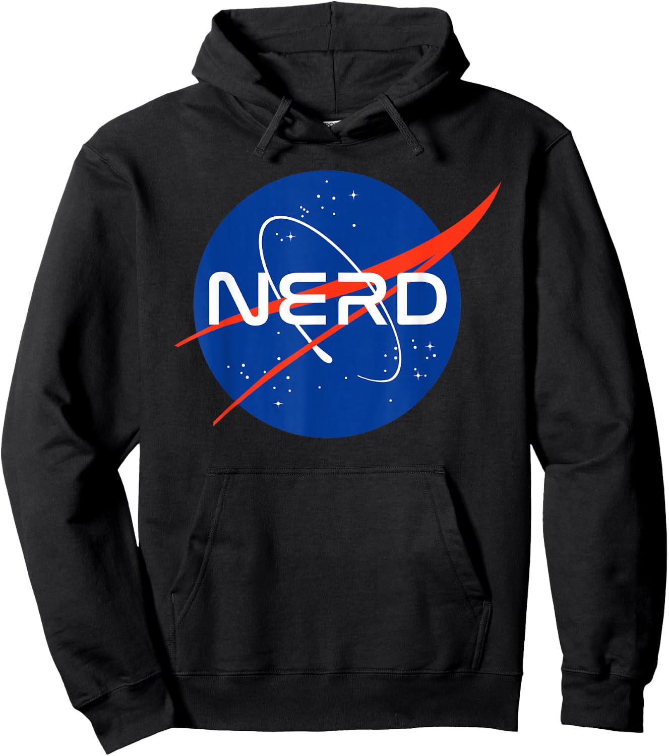Nasa Nerds NASA Nerd , Kids, , Short Sleeve, Black, Small, Space-Themed, Cotton 100% Hoodie - Hoodie | Black