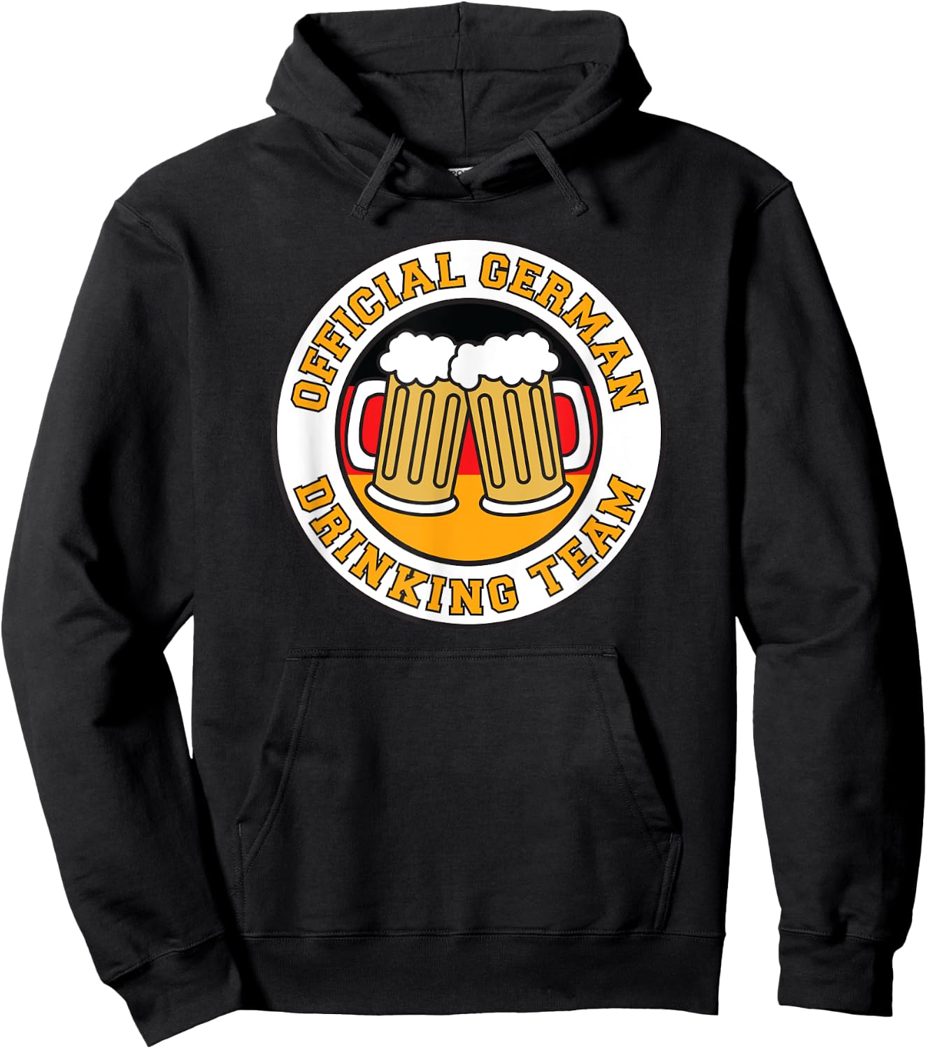Official German Drinking Team Flag Germany Funny Beer Hoodie - Hoodie | Black