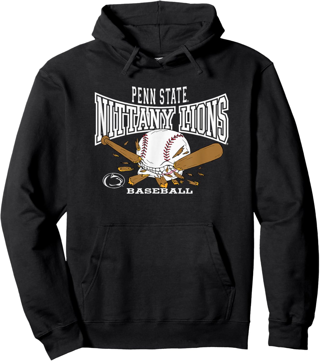 Penn State Nittany Lions Baseball Bite Navy Hoodie - Hoodie | Black