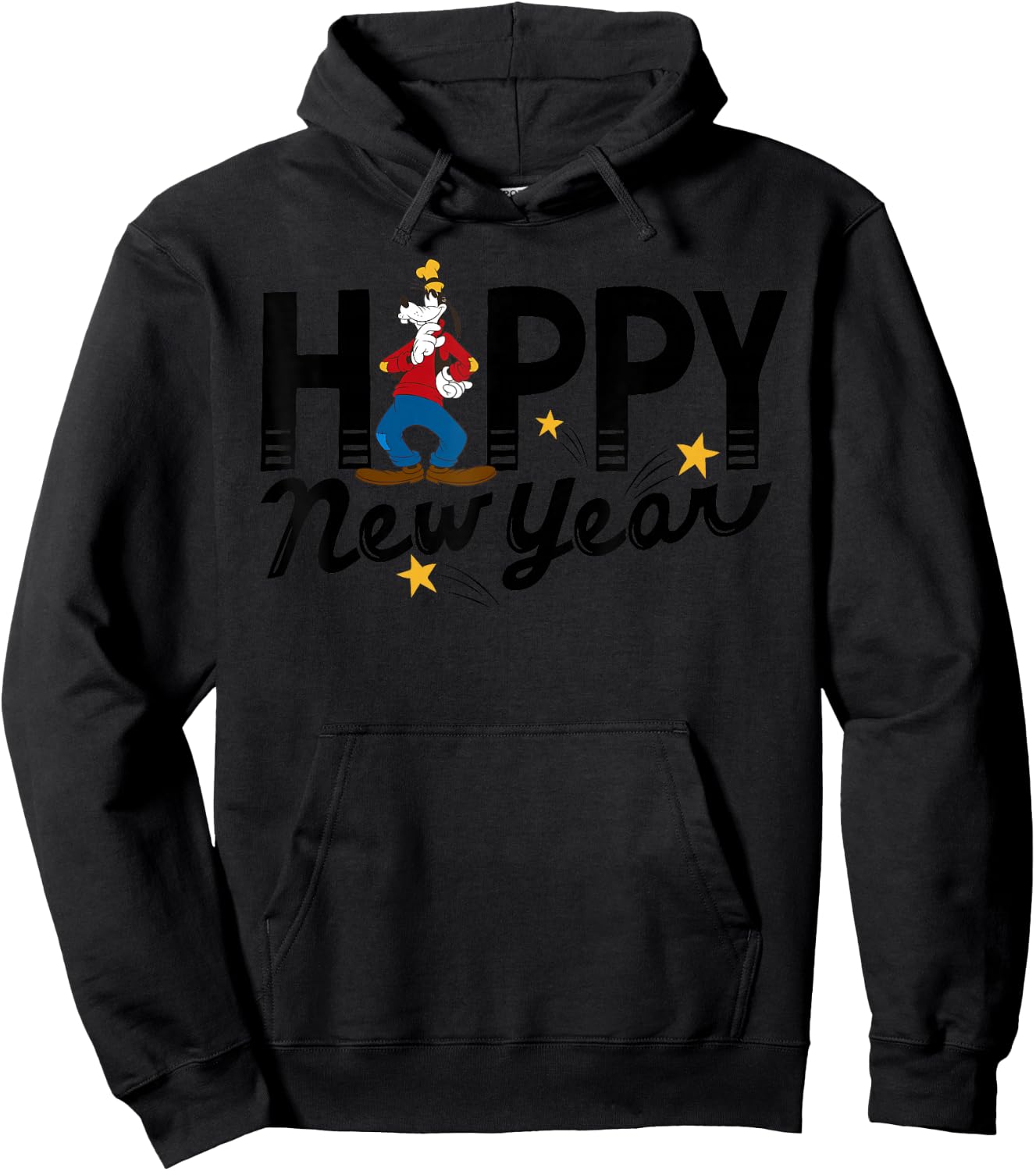 Disney Vintage Goofy Happy New Year Hoodie - Hoodie | Black