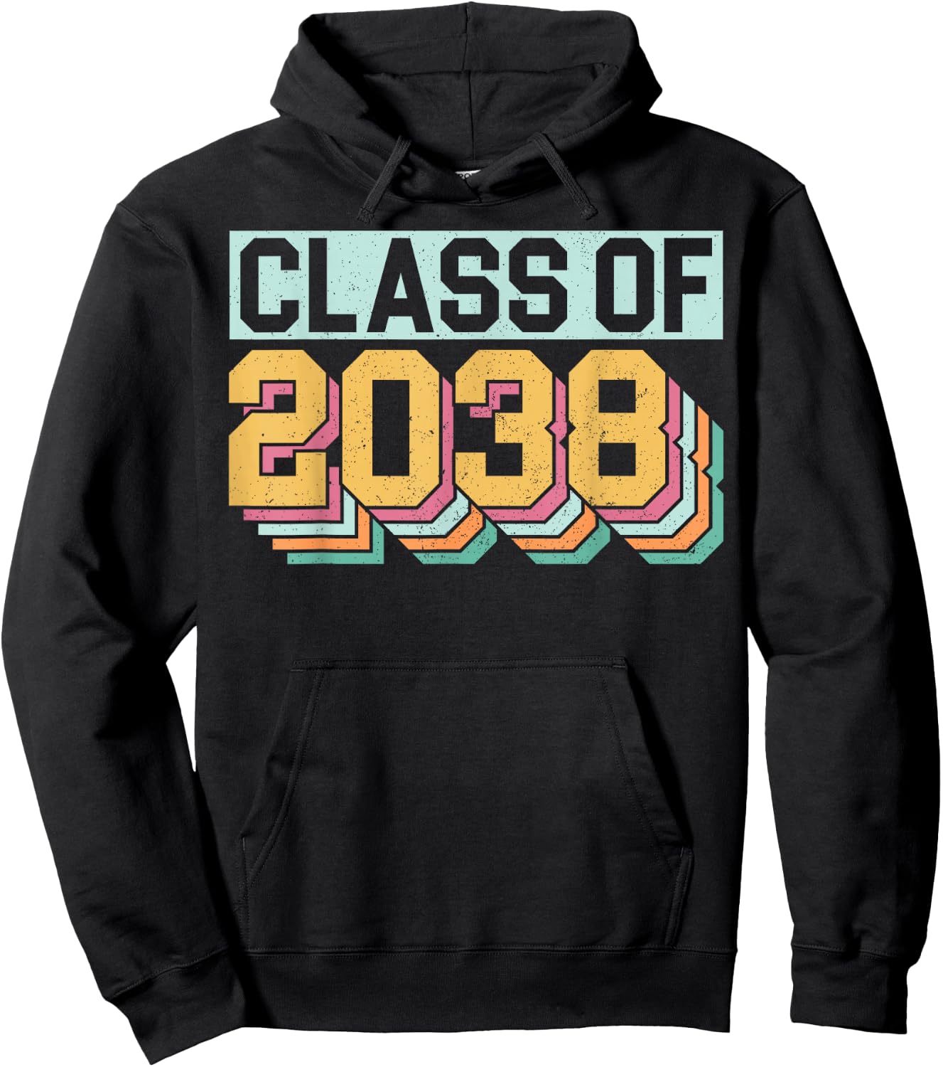 Class Of 2038 Future Graduates Design Funny Pre K Graduation Hoodie - Hoodie | Black